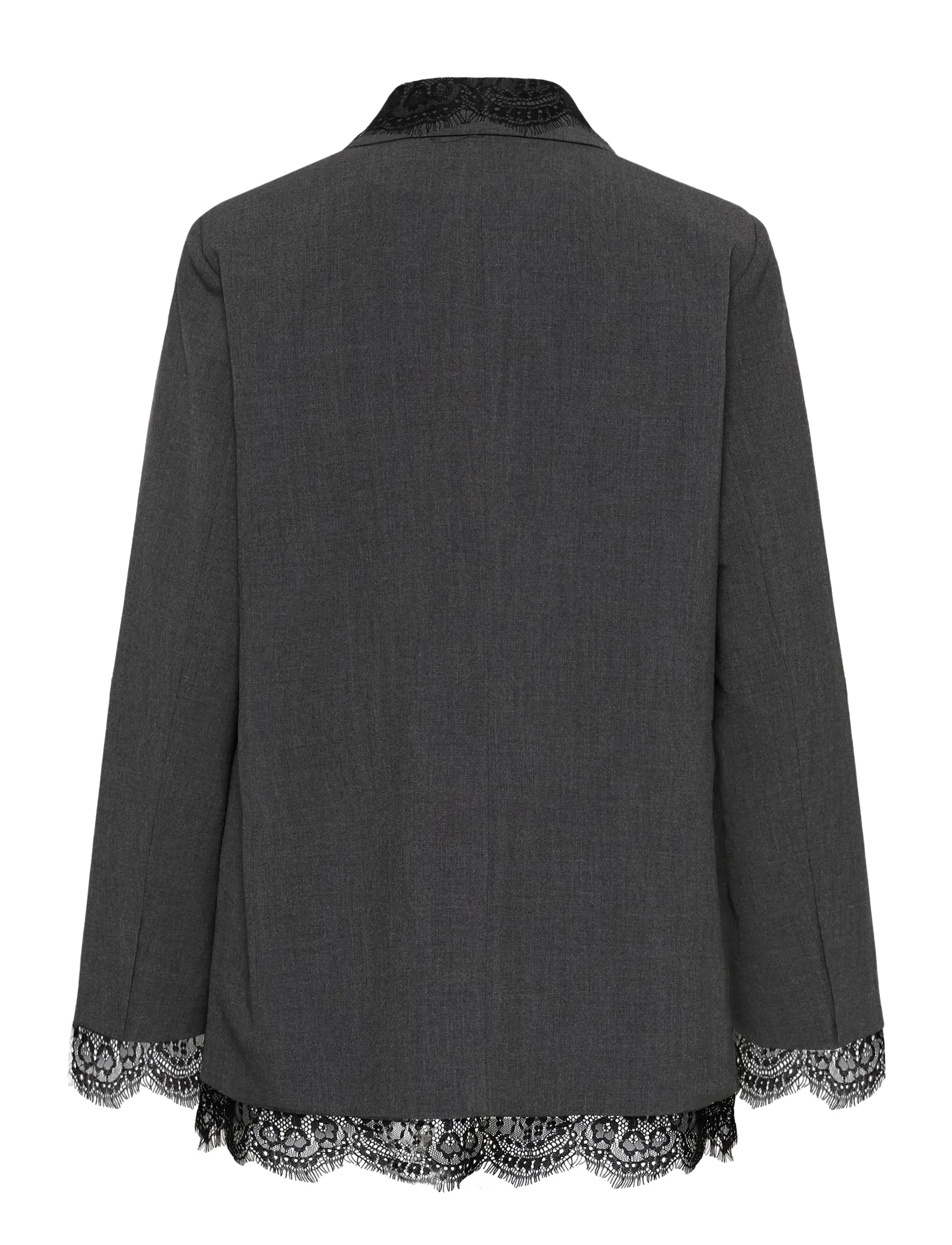 Kaffe - KArielle Blazer - single breasted blazers - dark grey melange - 1