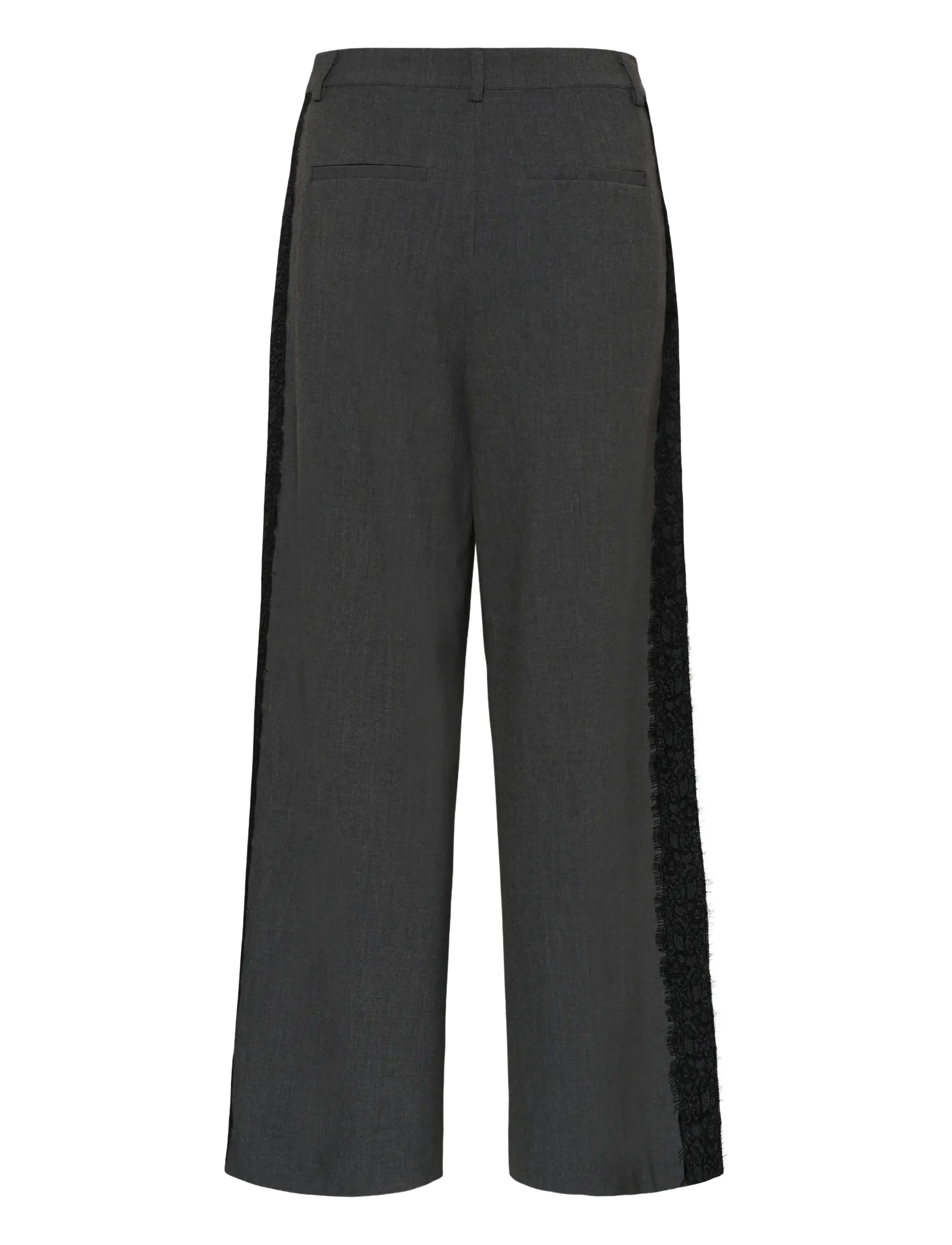 Kaffe - KArielle Wide Pants - dark grey melange - 1