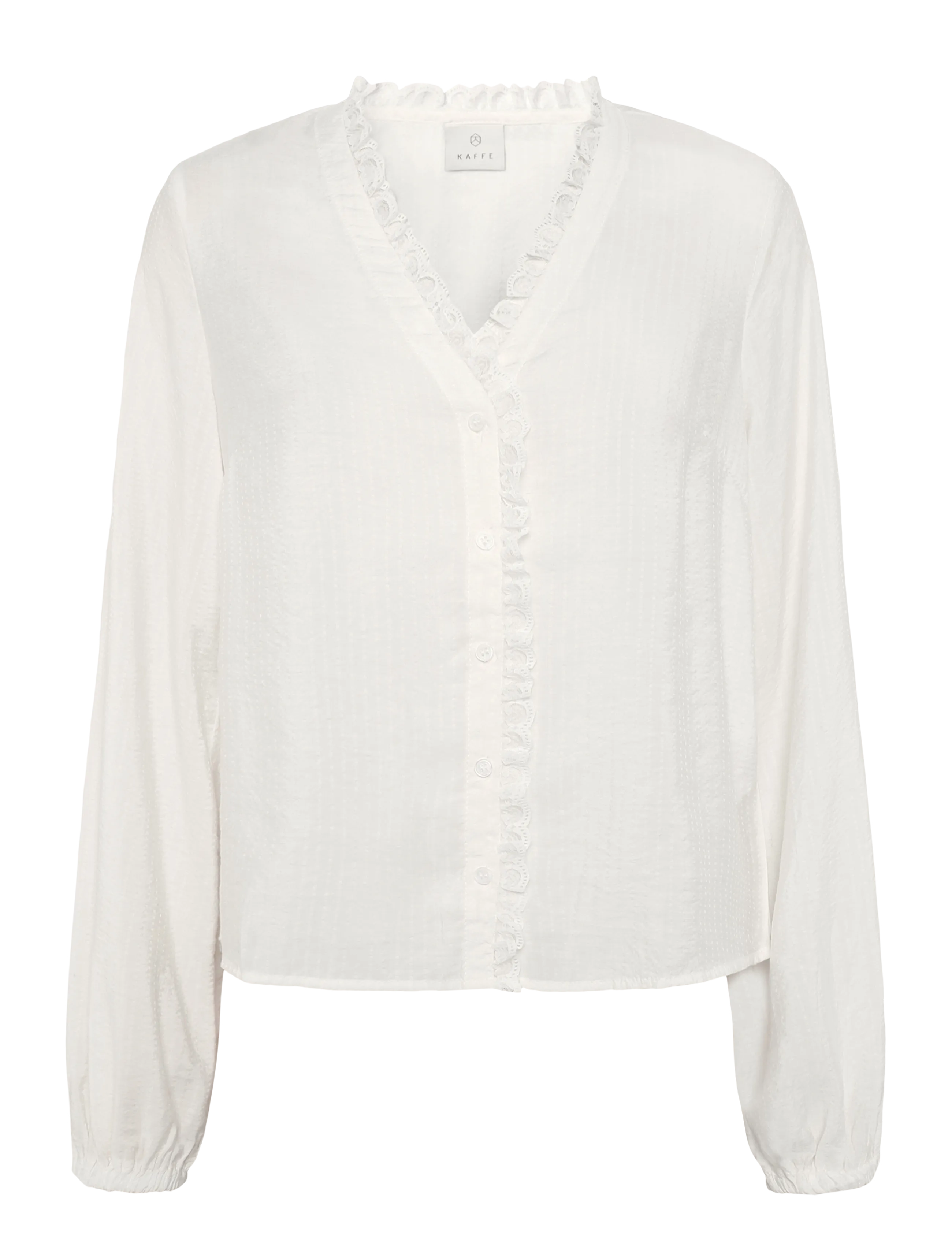 Kaffe KAsollie blouse - Blusar - CHALK / white