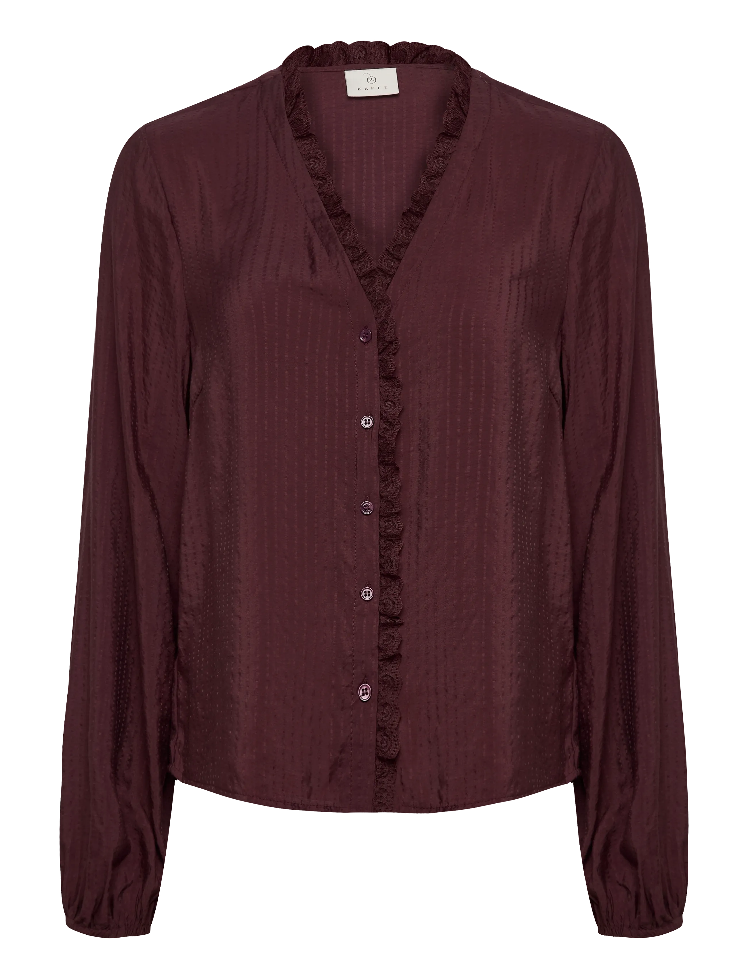 Kaffe KAsollie blouse - Pluusid - FUDGE / brown