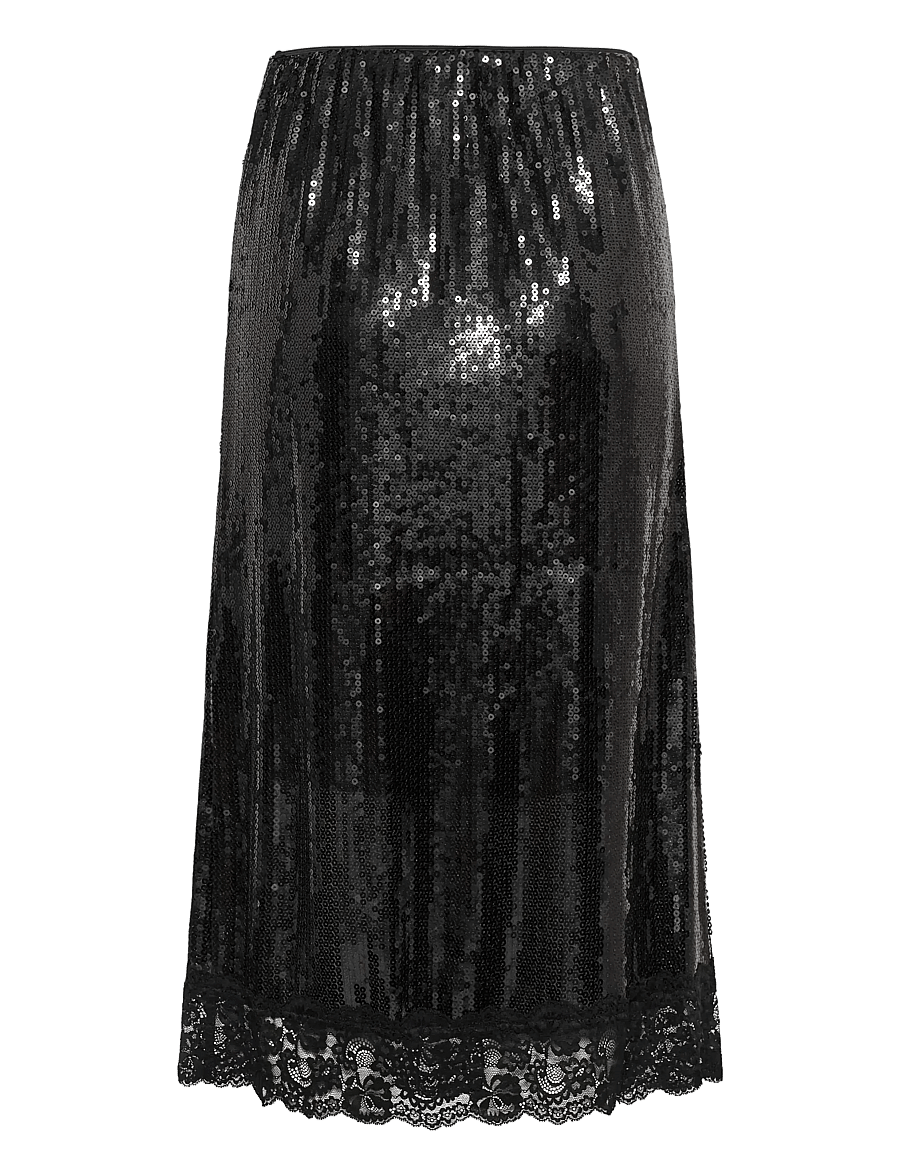 Kaffe - KAfrances Skirt - pailletten-röcke - black deep - 1