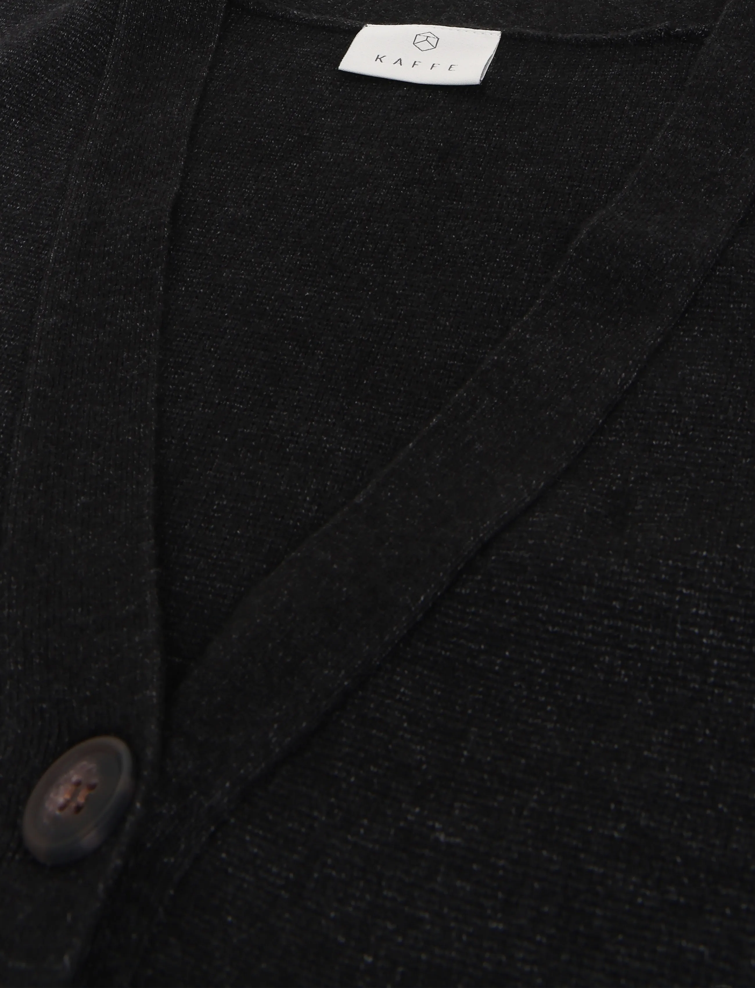 Kaffe - KAloana Cardigan - koftor - dark grey melange - 2