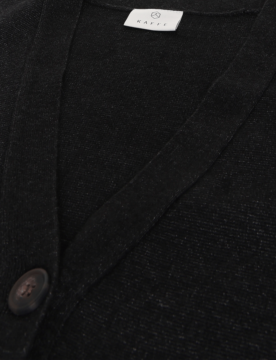 Kaffe - KAloana Cardigan - strickjacken - dark grey melange - 2
