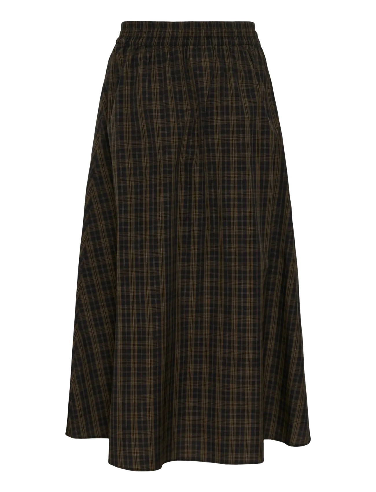 Kaffe - KAhelie skirt - midi-röcke - black/ brown check - 1