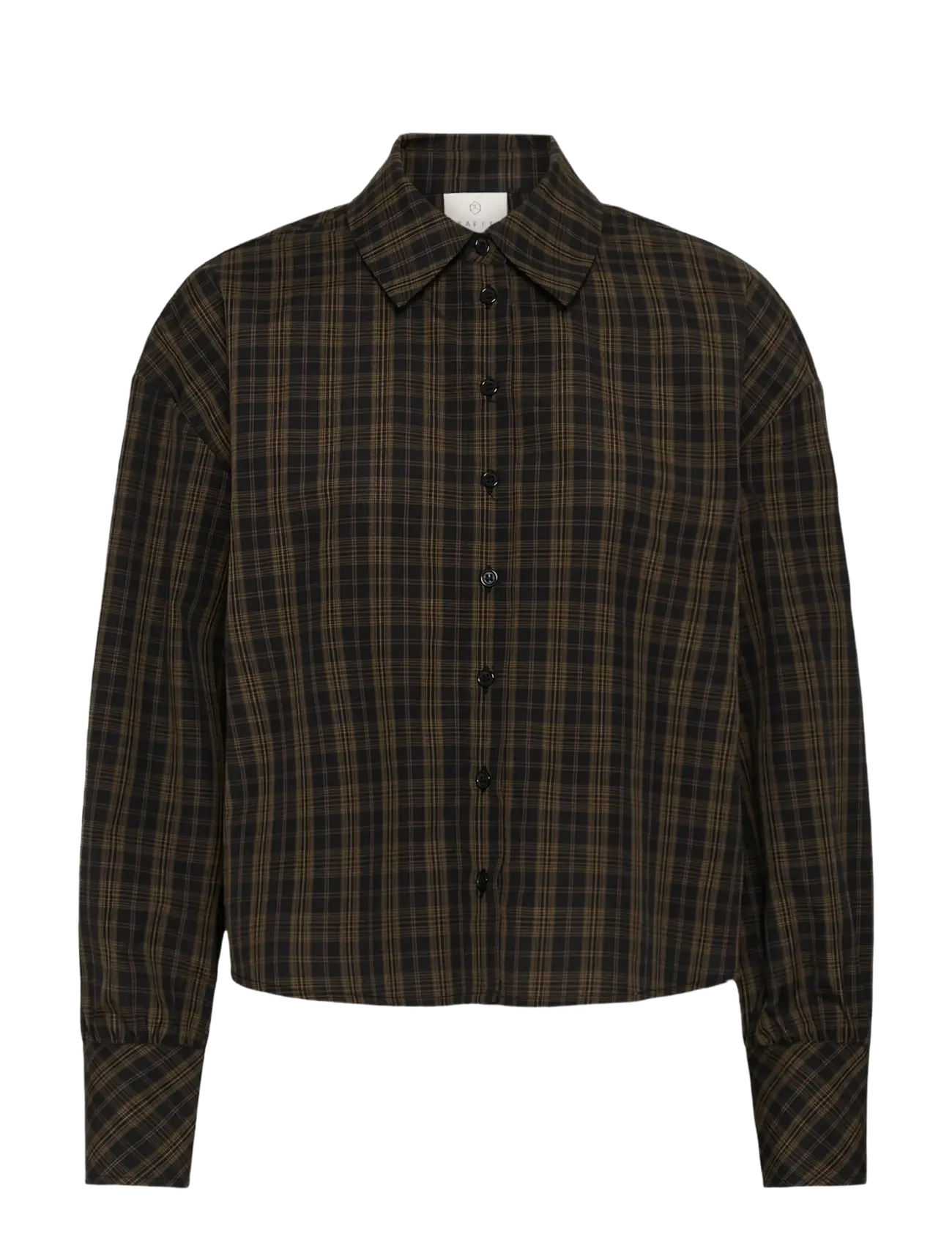 Kaffe KAhelie check shirt - Kaffe - BLACK/ BROWN CHECK / brown