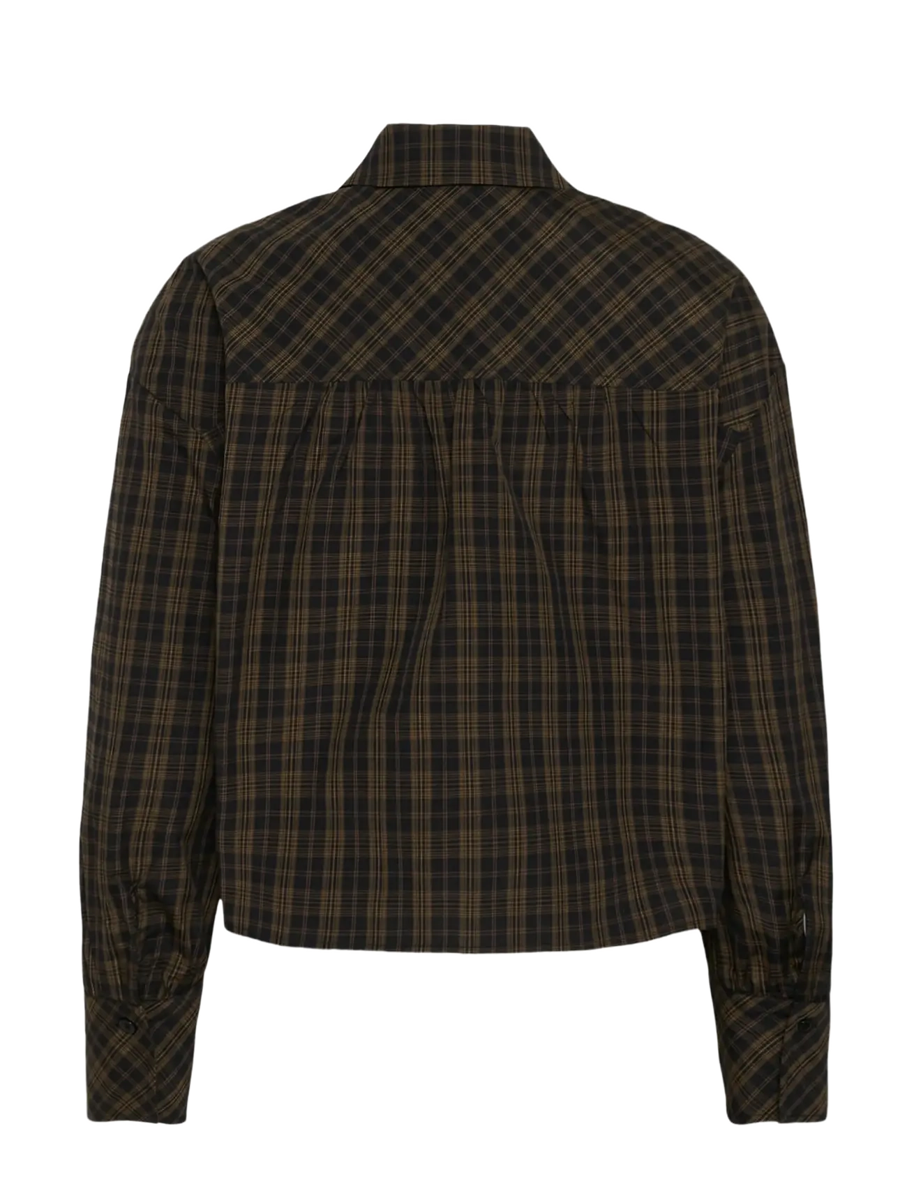 Kaffe - KAhelie check shirt - langärmlige hemden - black/ brown check - 1