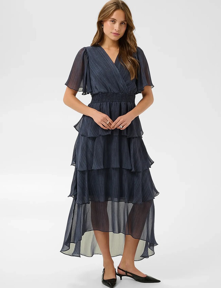 Kaffe - KAlouisa Dress - evening dresses - blue blurry stripes - 2