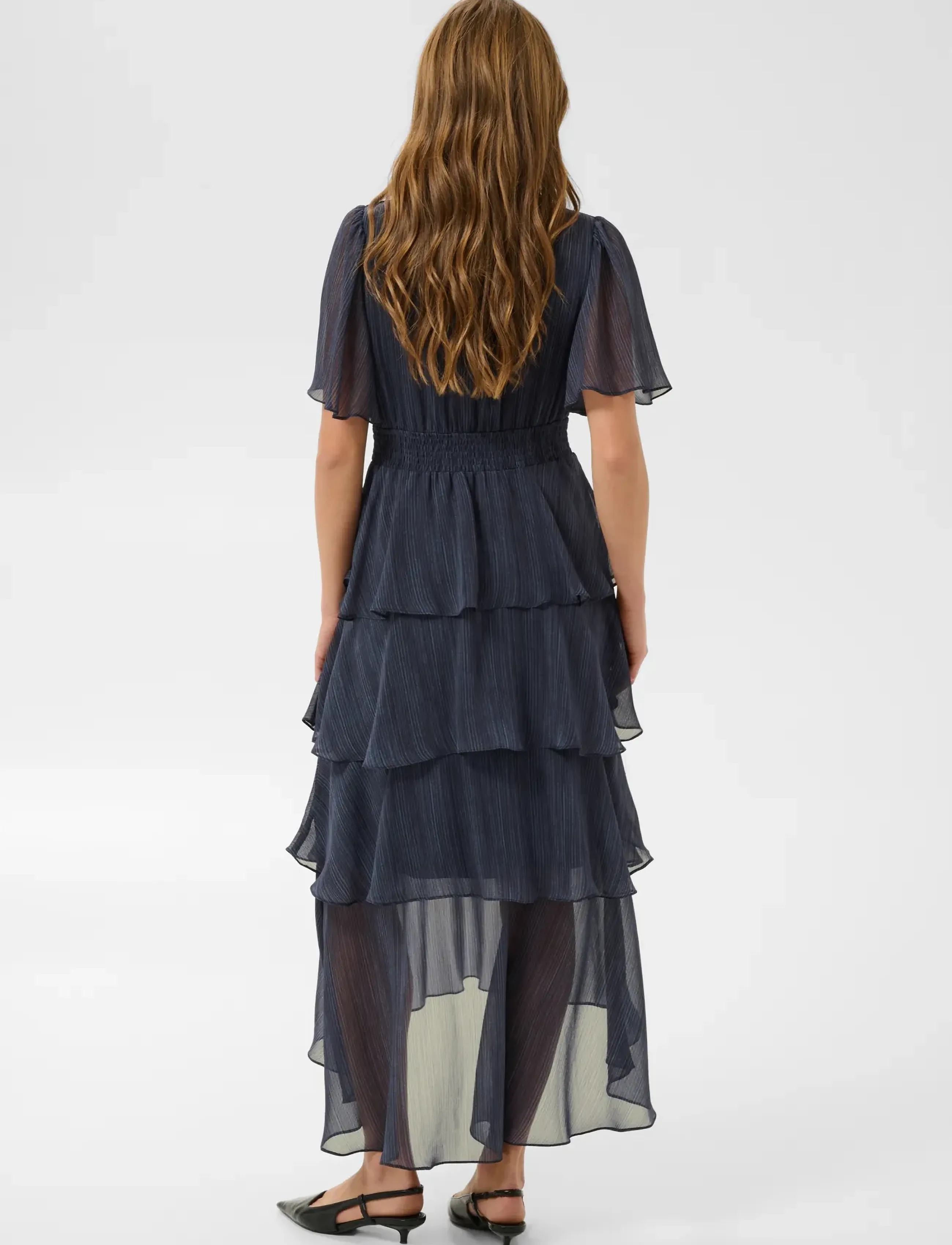 Kaffe - KAlouisa Dress - evening dresses - blue blurry stripes - 3