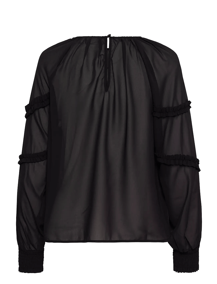 Kaffe - KAnoelle Blouse - pikkade varrukatega pluusid - black deep - 1