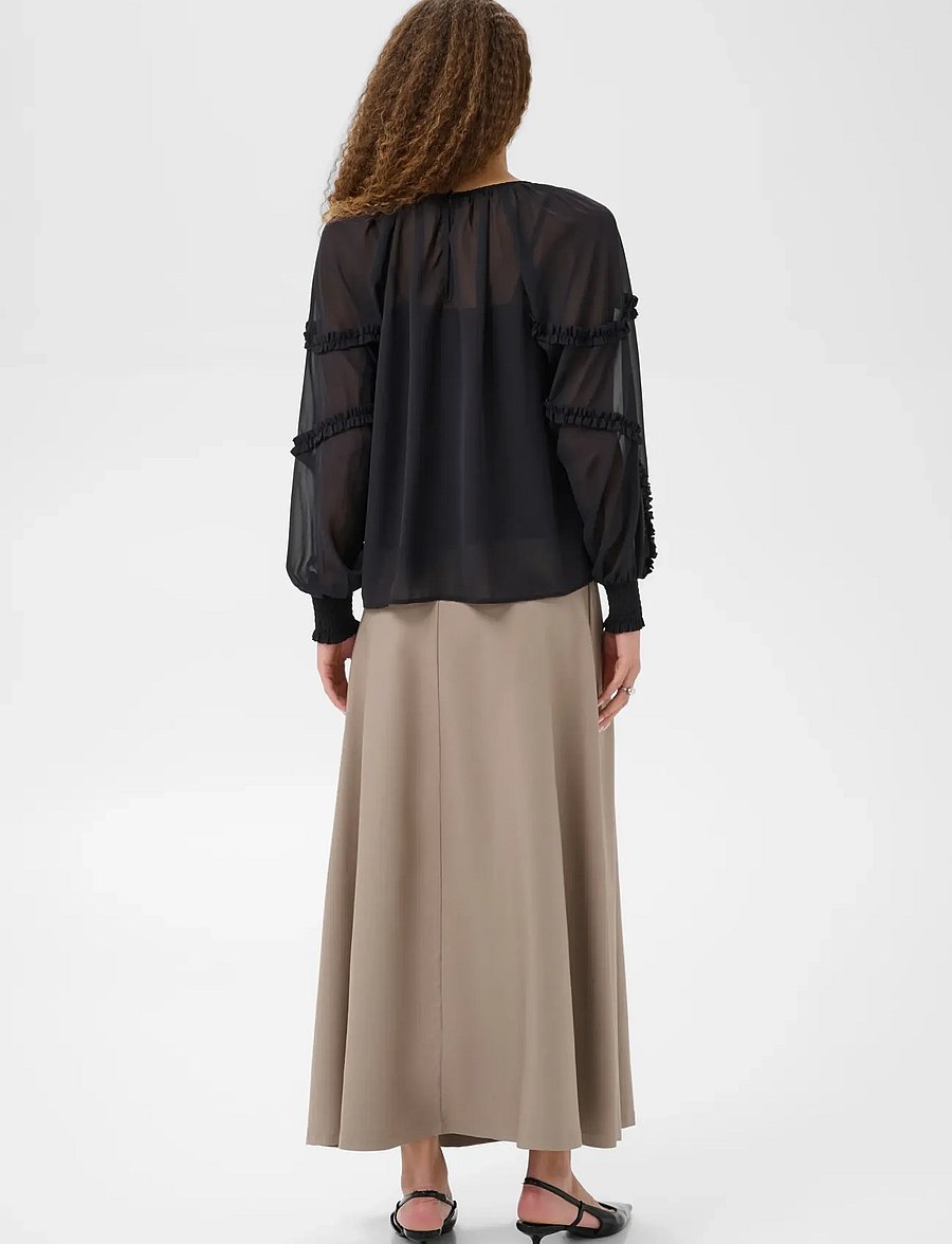 Kaffe - KAnoelle Blouse - pikkade varrukatega pluusid - black deep - 4