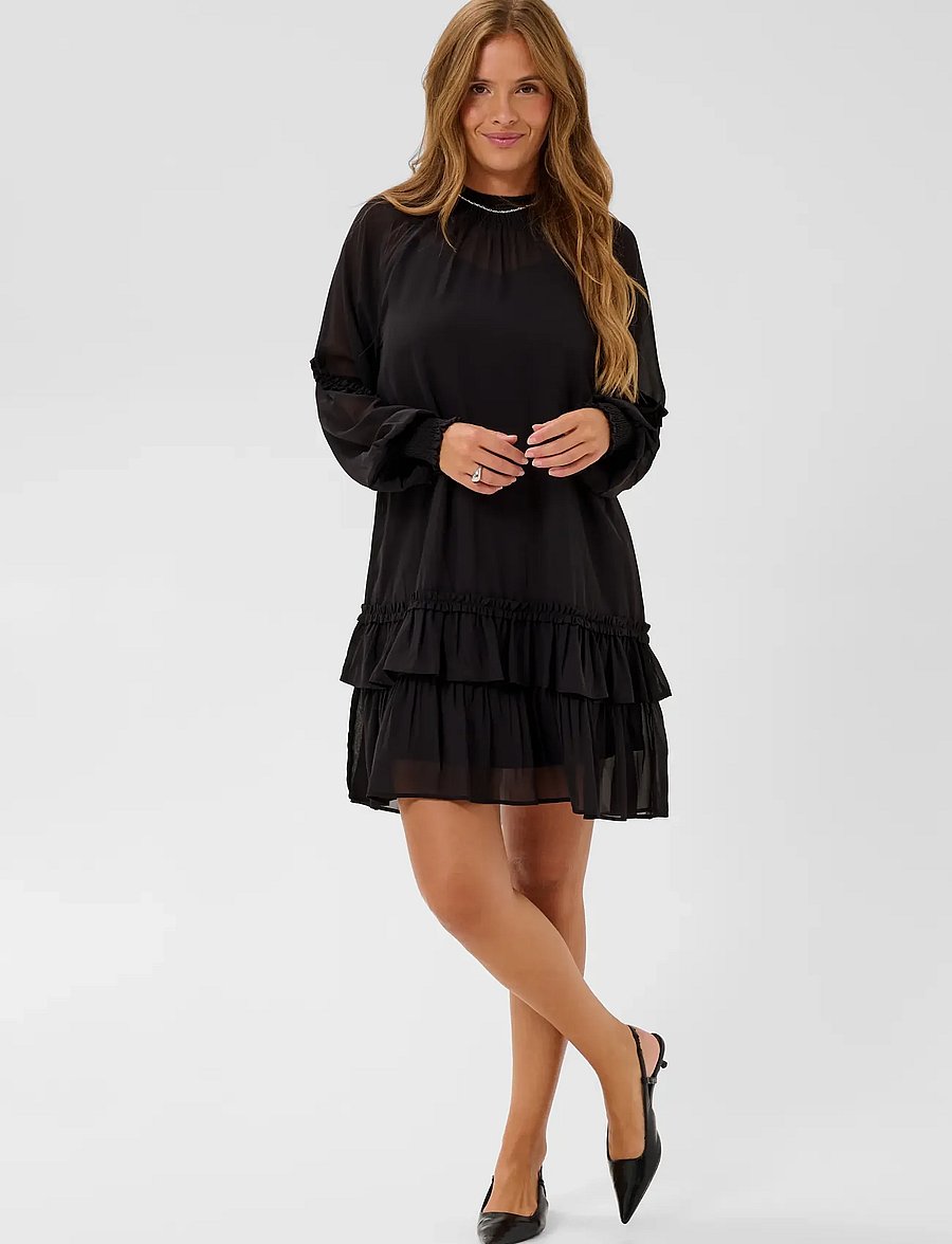 Kaffe - KAnoelle Dress - kurze kleider - black deep - 3
