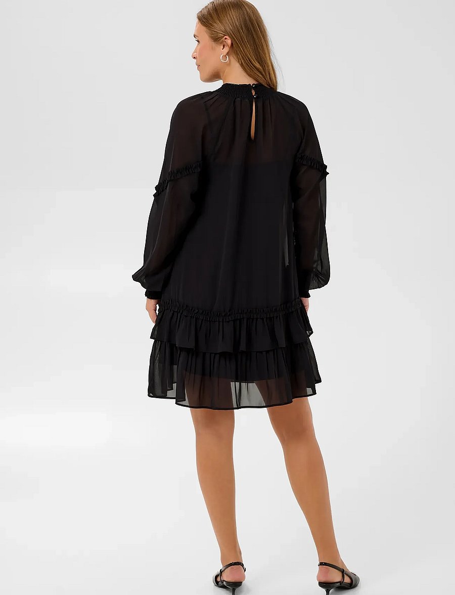 Kaffe - KAnoelle Dress - kurze kleider - black deep - 4