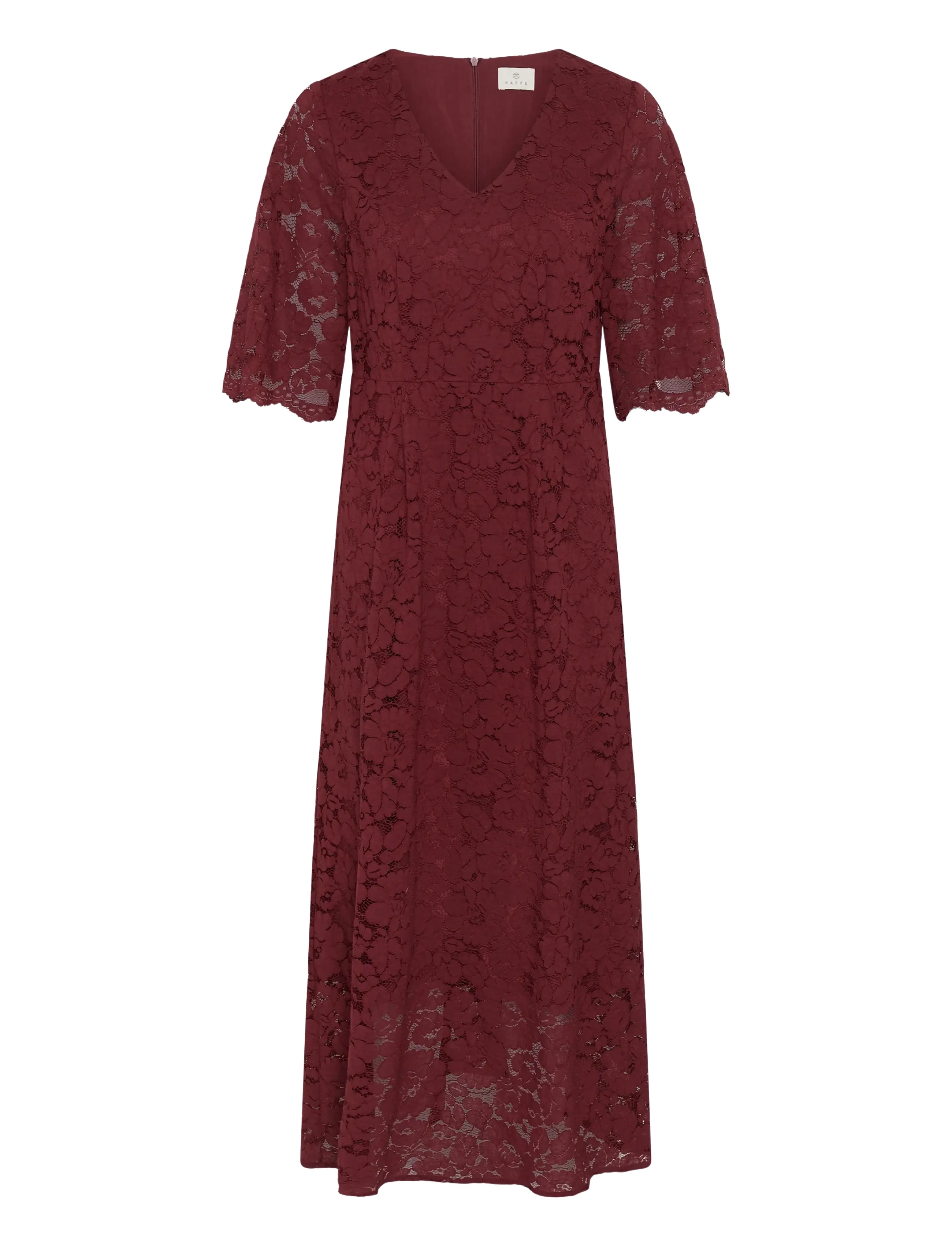 Kaffe - KAsita Dress - lace dresses - port - 1