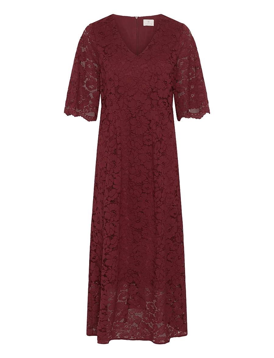 Kaffe - KAsita Dress - lace dresses - port - 1