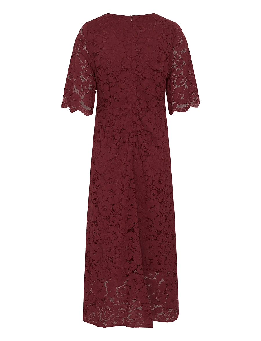 Kaffe - KAsita Dress - lace dresses - port - 2
