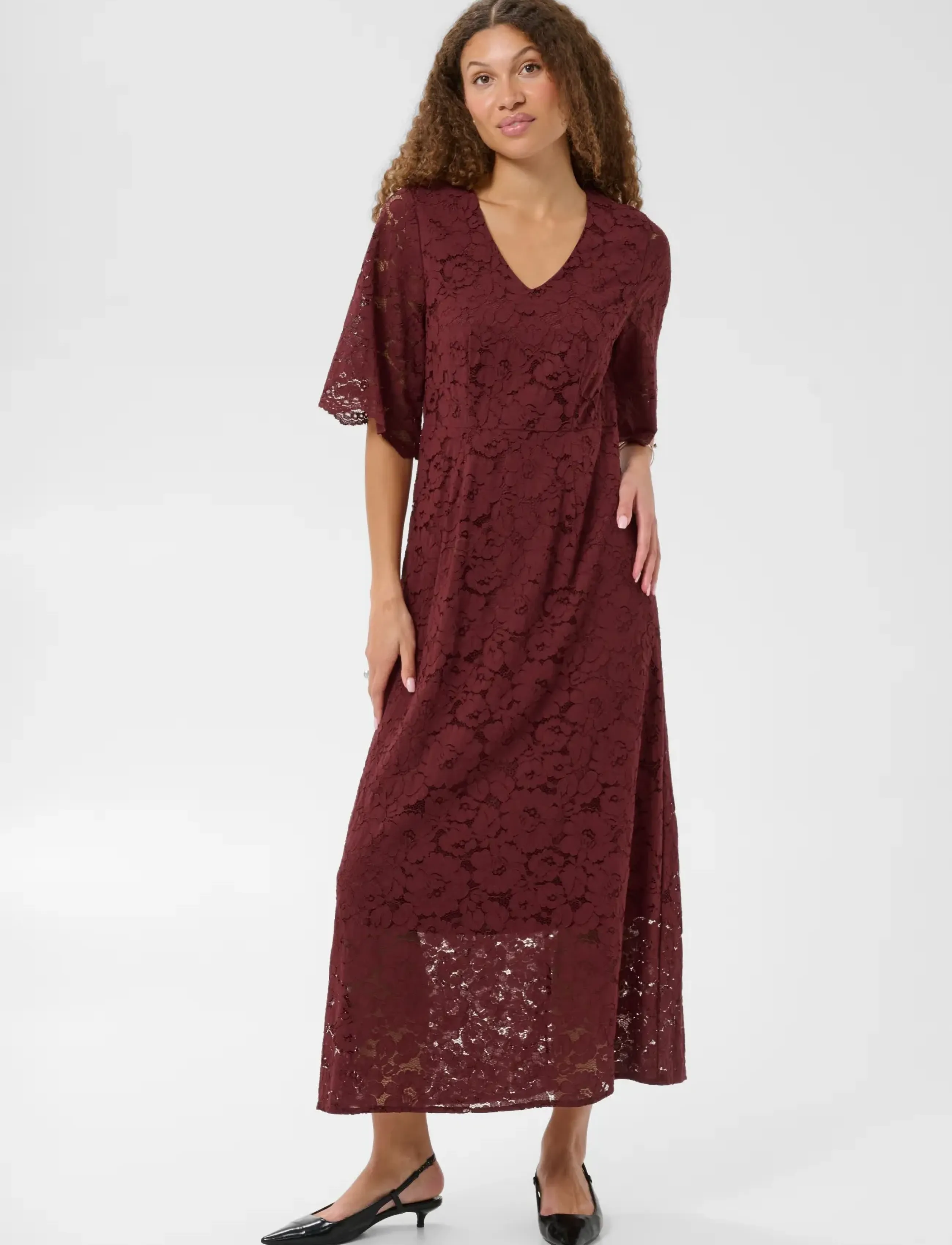 Kaffe KAsita Dress - Summer in the city - PORT / burgundy