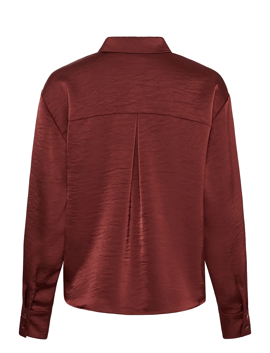 Kaffe - KArory Cropped Shirt - port - 1