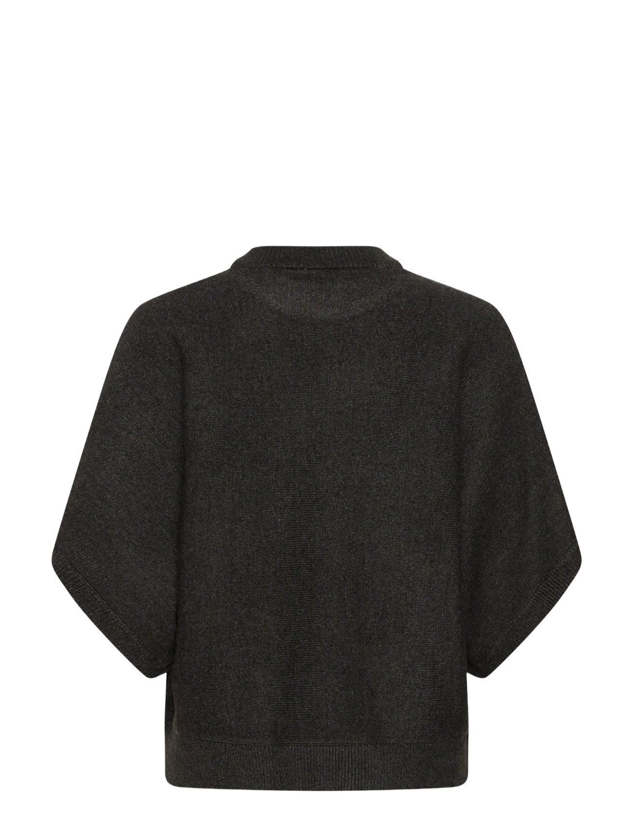 Kaffe - KAbarbara Wing SL Pullover - pullover - dark grey melange - 1