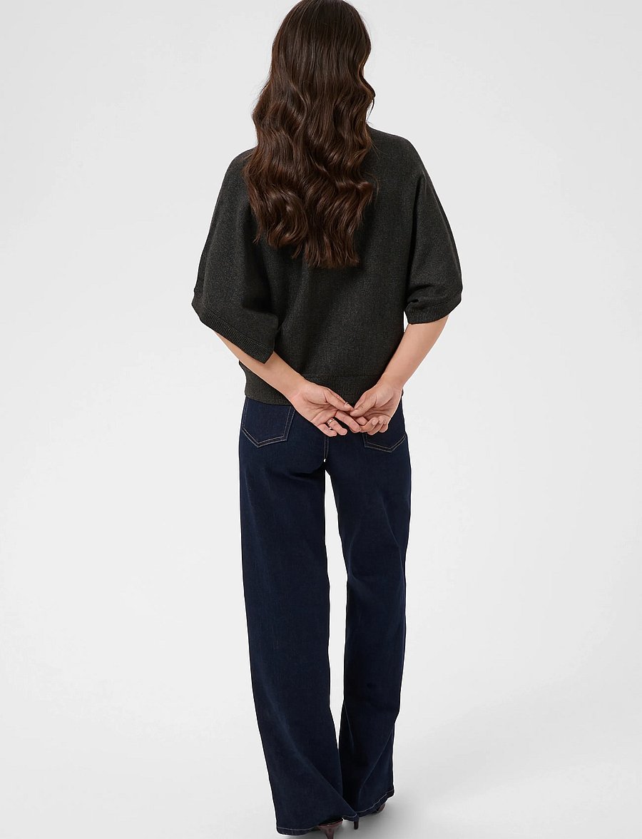 Kaffe - KAbarbara Wing SL Pullover - pullover - dark grey melange - 4