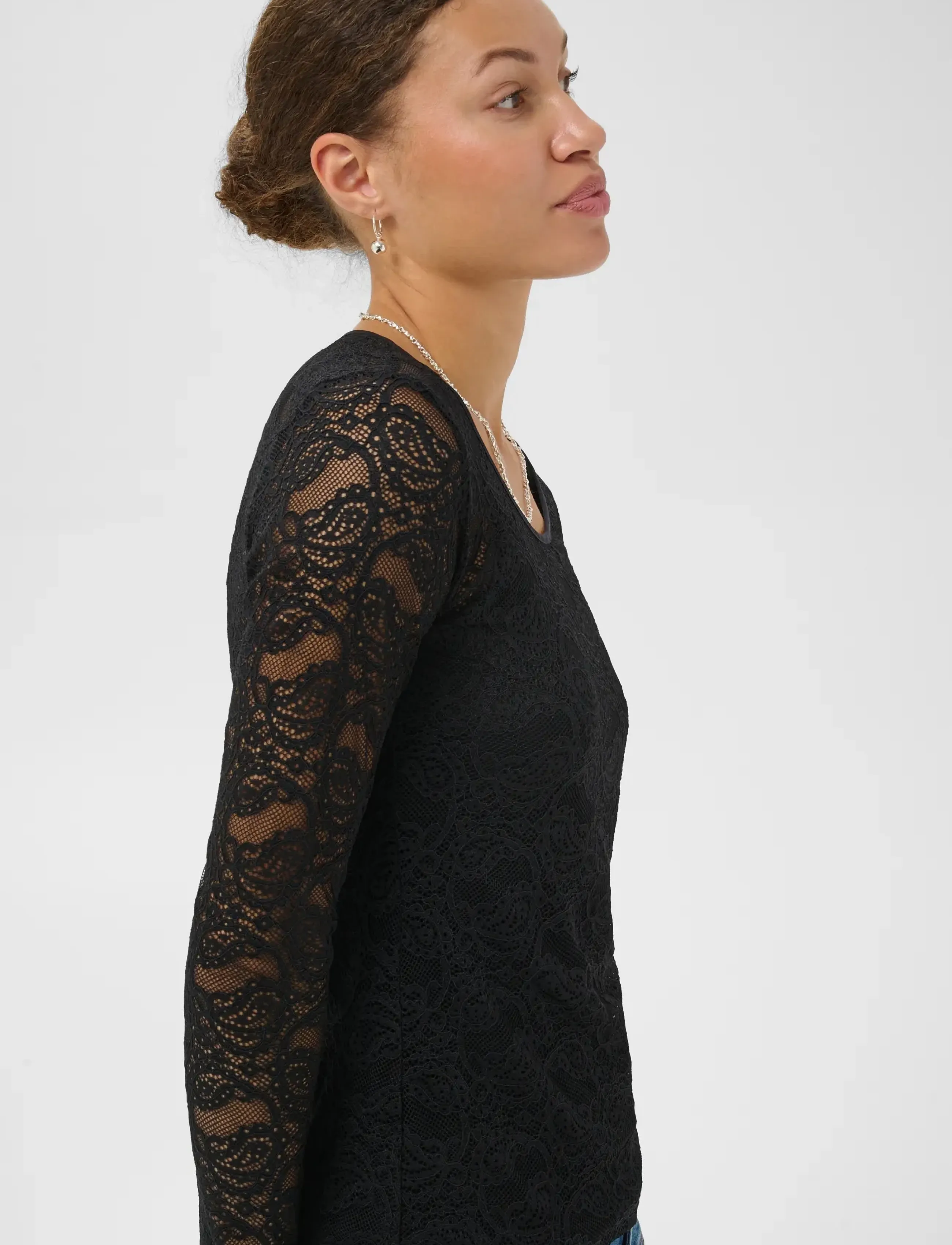 Kaffe - KAlucia T-Shirt - long-sleeved tops - black deep - 5
