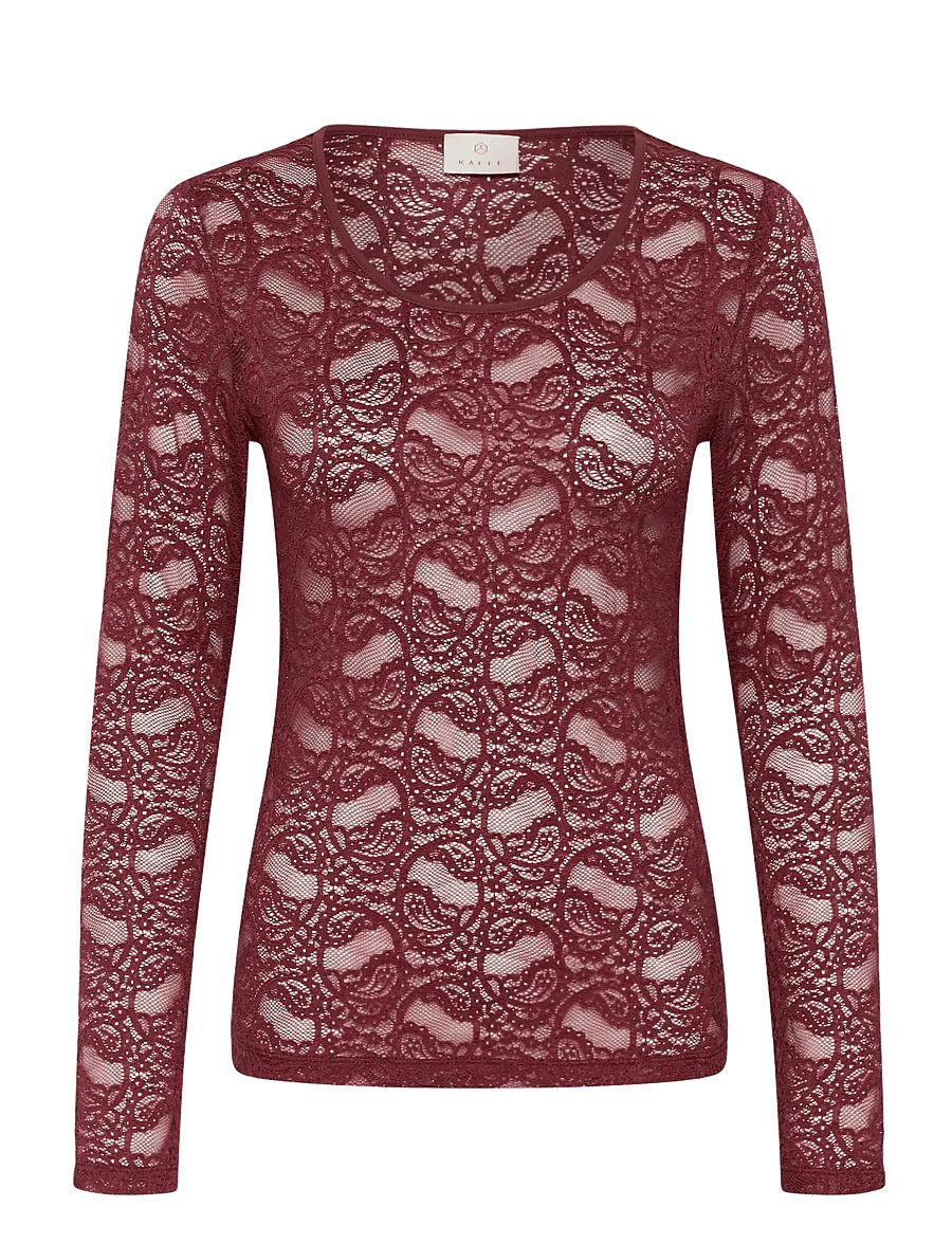 Kaffe - KAlucia T-Shirt - pikkade varrukatega topid - port - 0