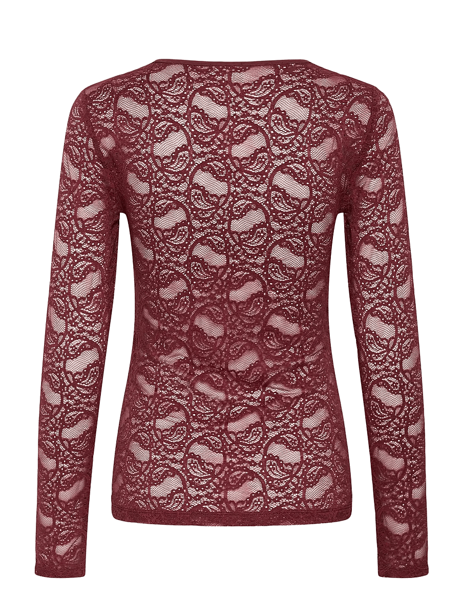 Kaffe - KAlucia T-Shirt - pikkade varrukatega topid - port - 1