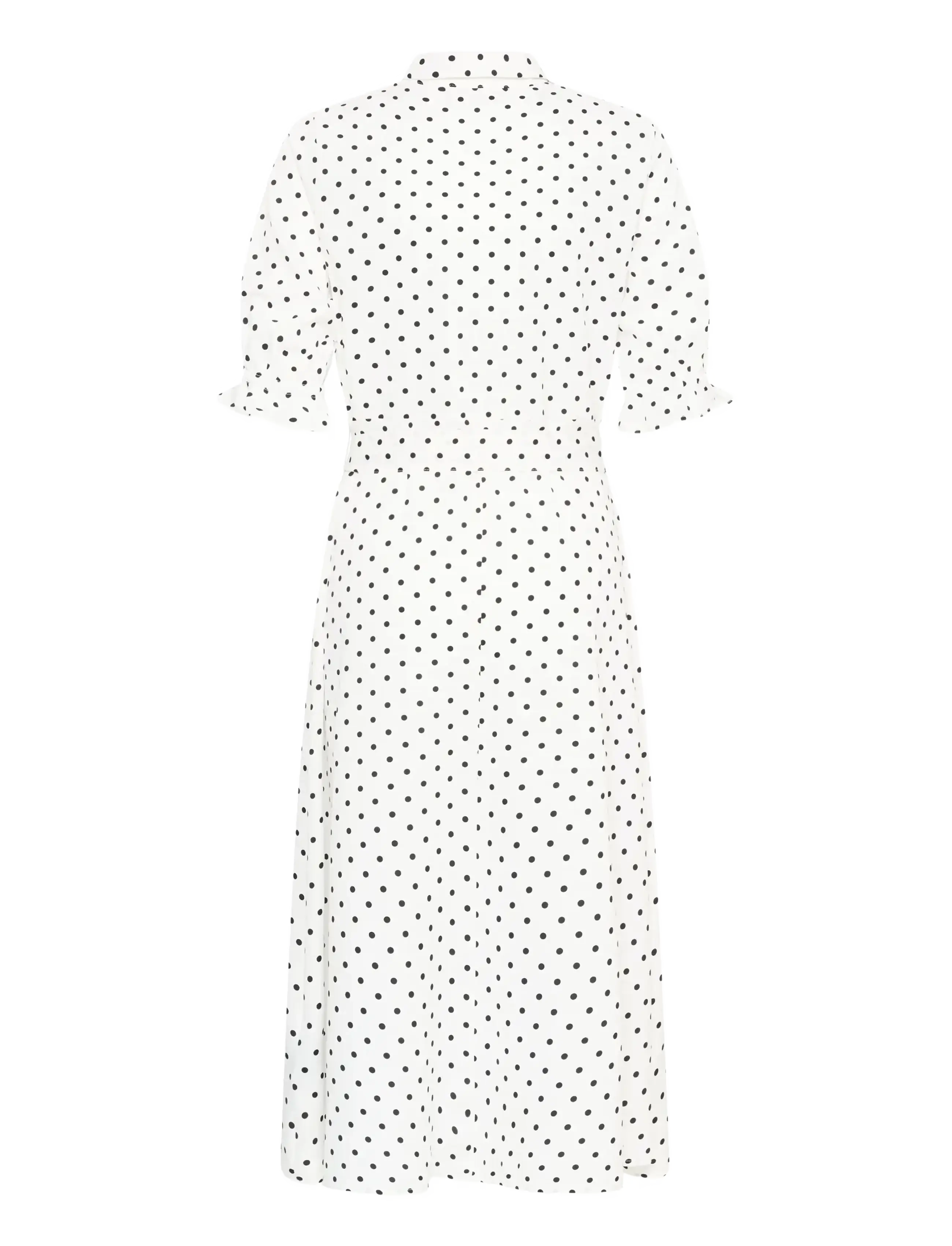 Kaffe - KAdolly Dress - särkkleidid - chalk w/ black dots - 2