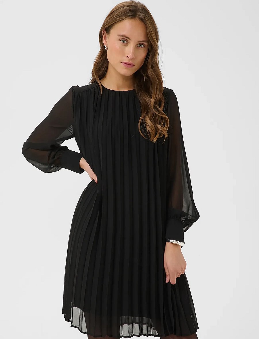 Kaffe - KAeloise Dress - midi dresses - black deep - 2