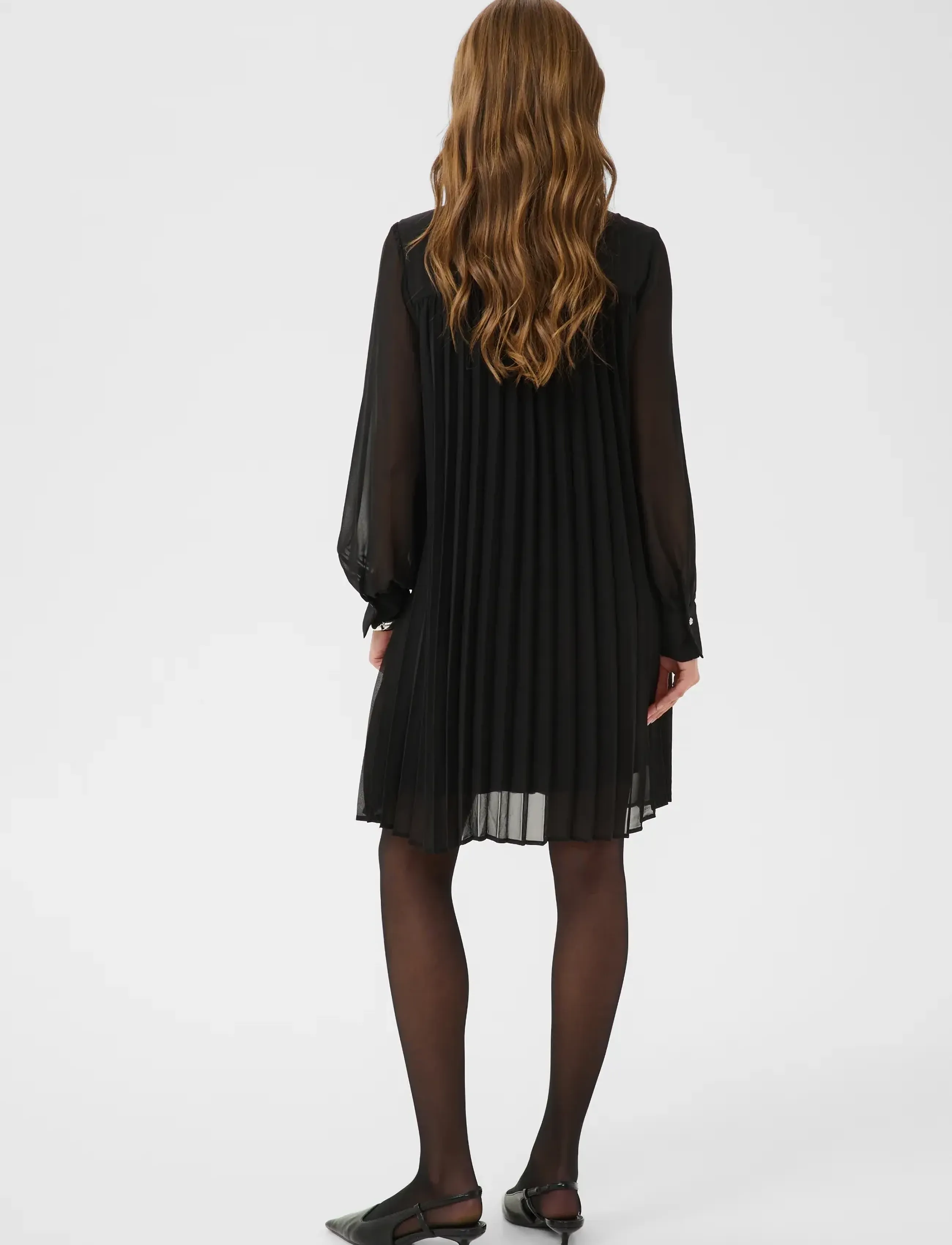 Kaffe - KAeloise Dress - midi dresses - black deep - 4