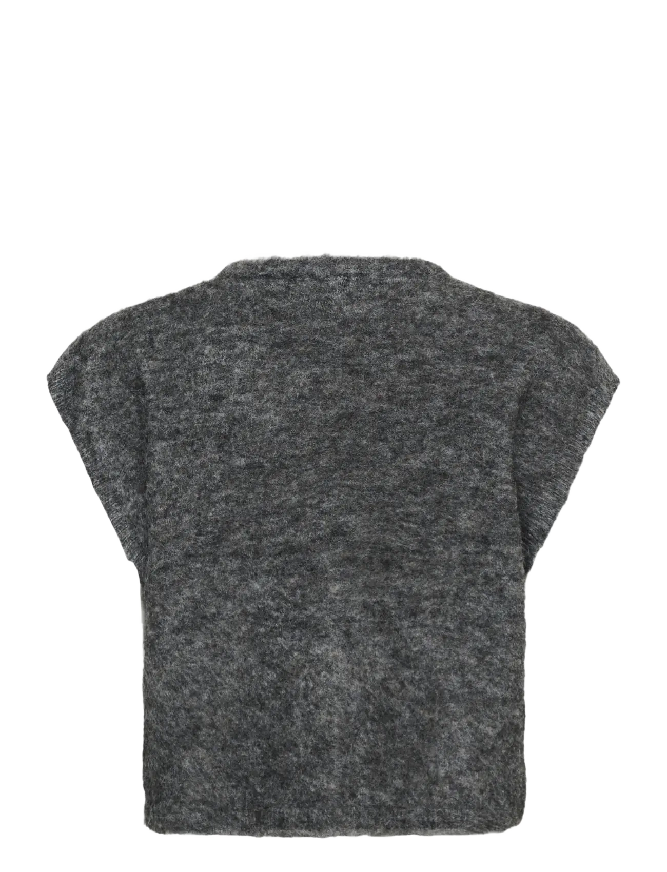 Kaffe - KAjordan Knit Vest - stickade västar - dark grey melange - 1