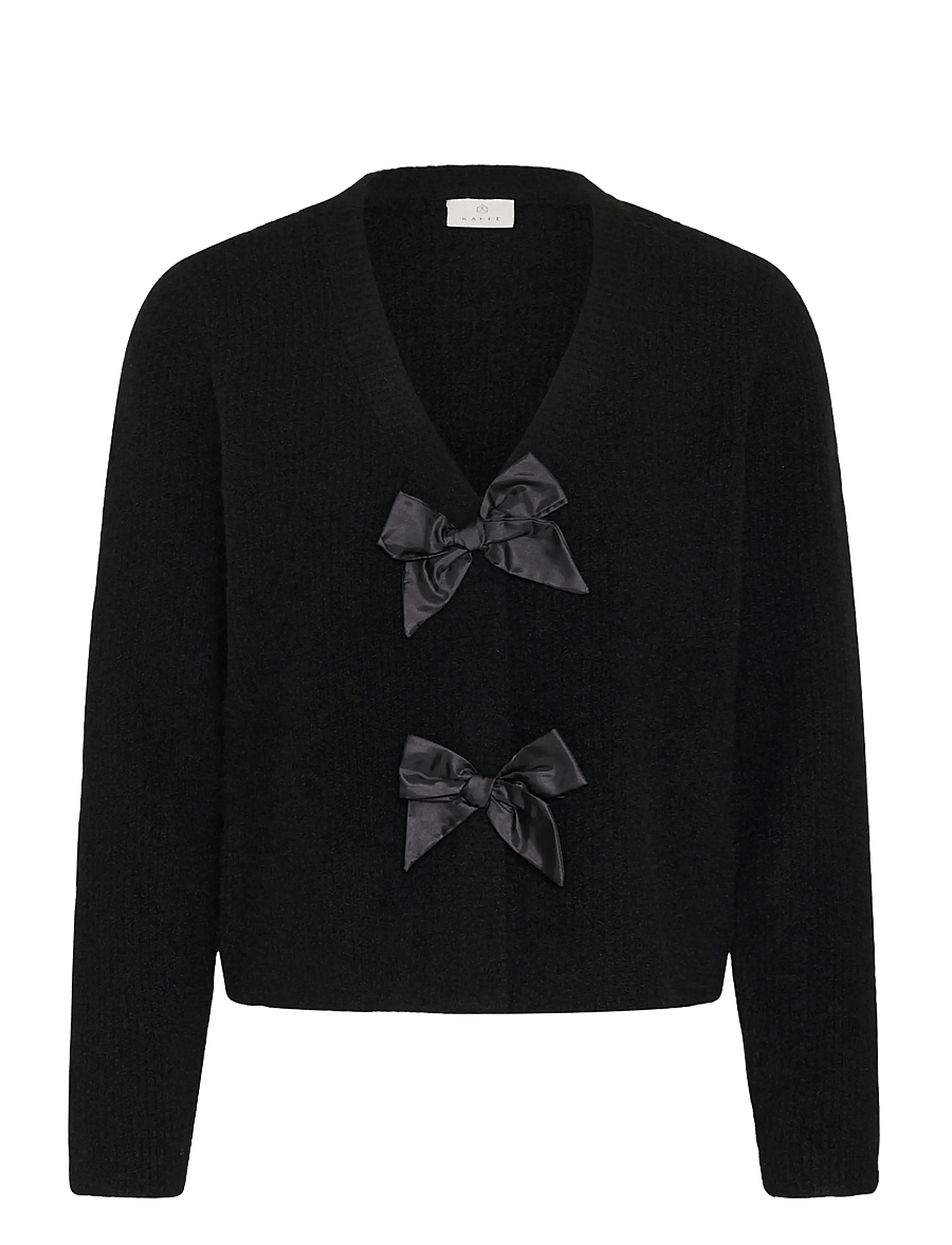 Kaffe - KAmay Knit Cardigan - strickjacken - black deep - 0