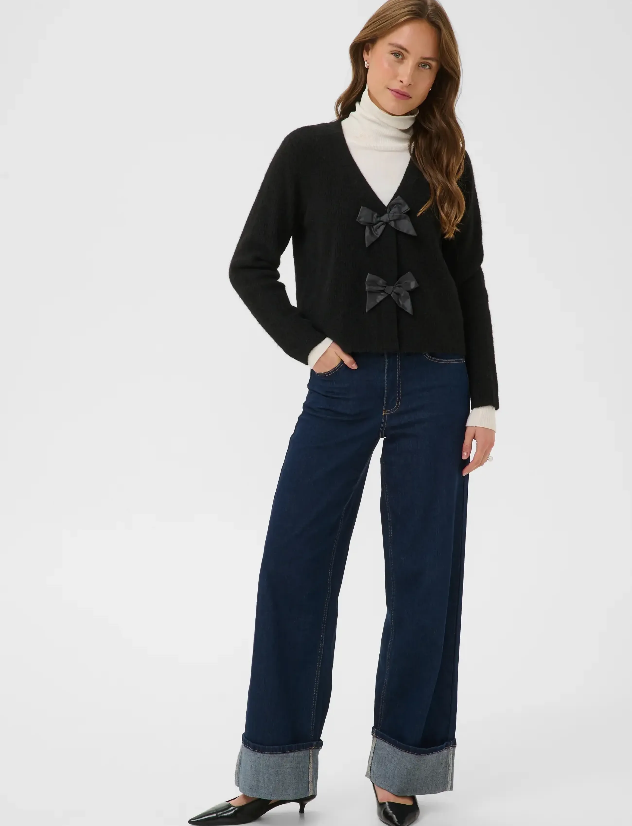 Kaffe - KAmay Knit Cardigan - autumn clothing - black deep - 3