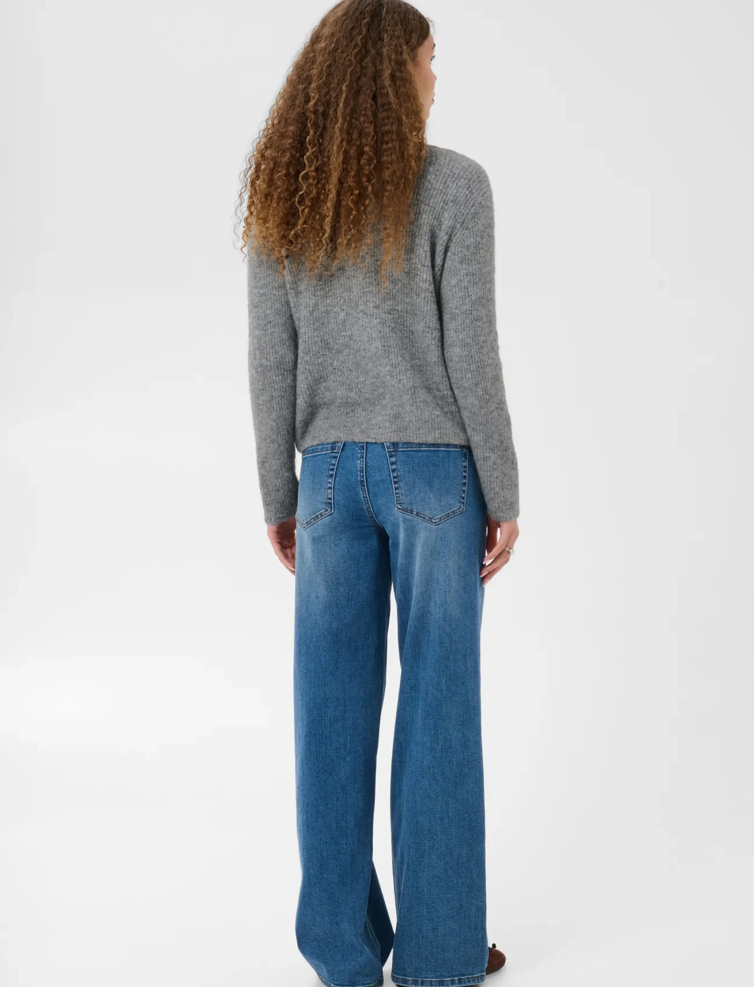 Kaffe - KAmay Knit Cardigan - strickjacken - grey melange - 4