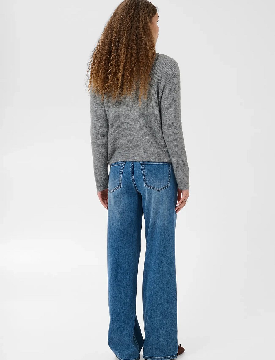 Kaffe - KAmay Knit Cardigan - strickjacken - grey melange - 4