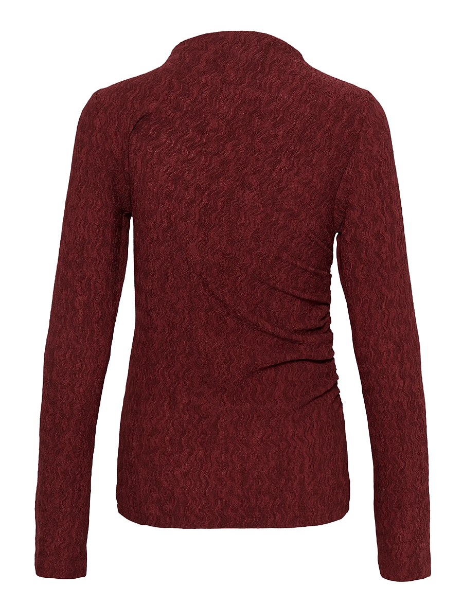 Kaffe - KArita Jersey Blouse - pikkade varrukatega pluusid - port - 1