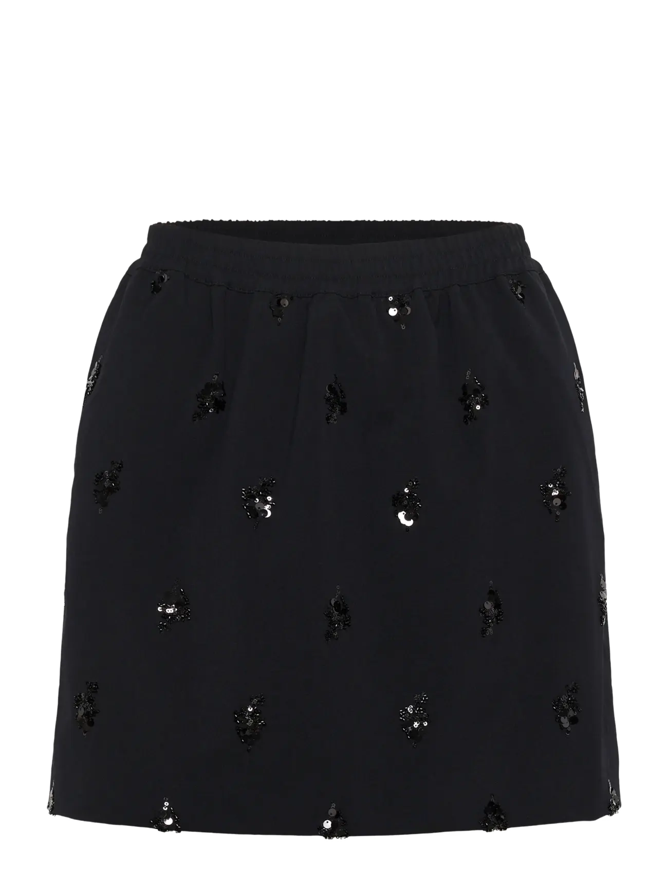 Kaffe KAvally Skirt - Seelikud - BLACK DEEP / black