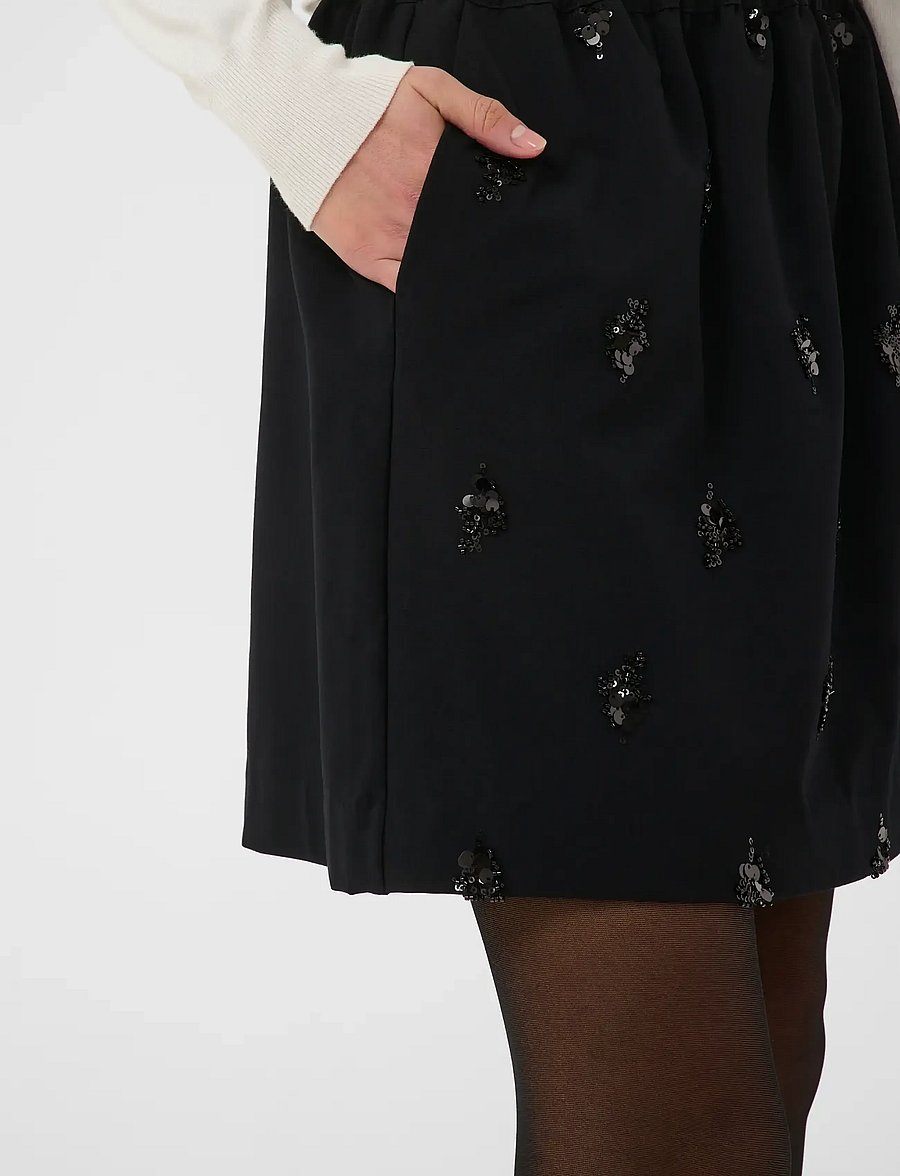 Kaffe - KAvally Skirt - litritega seelikud - black deep - 5