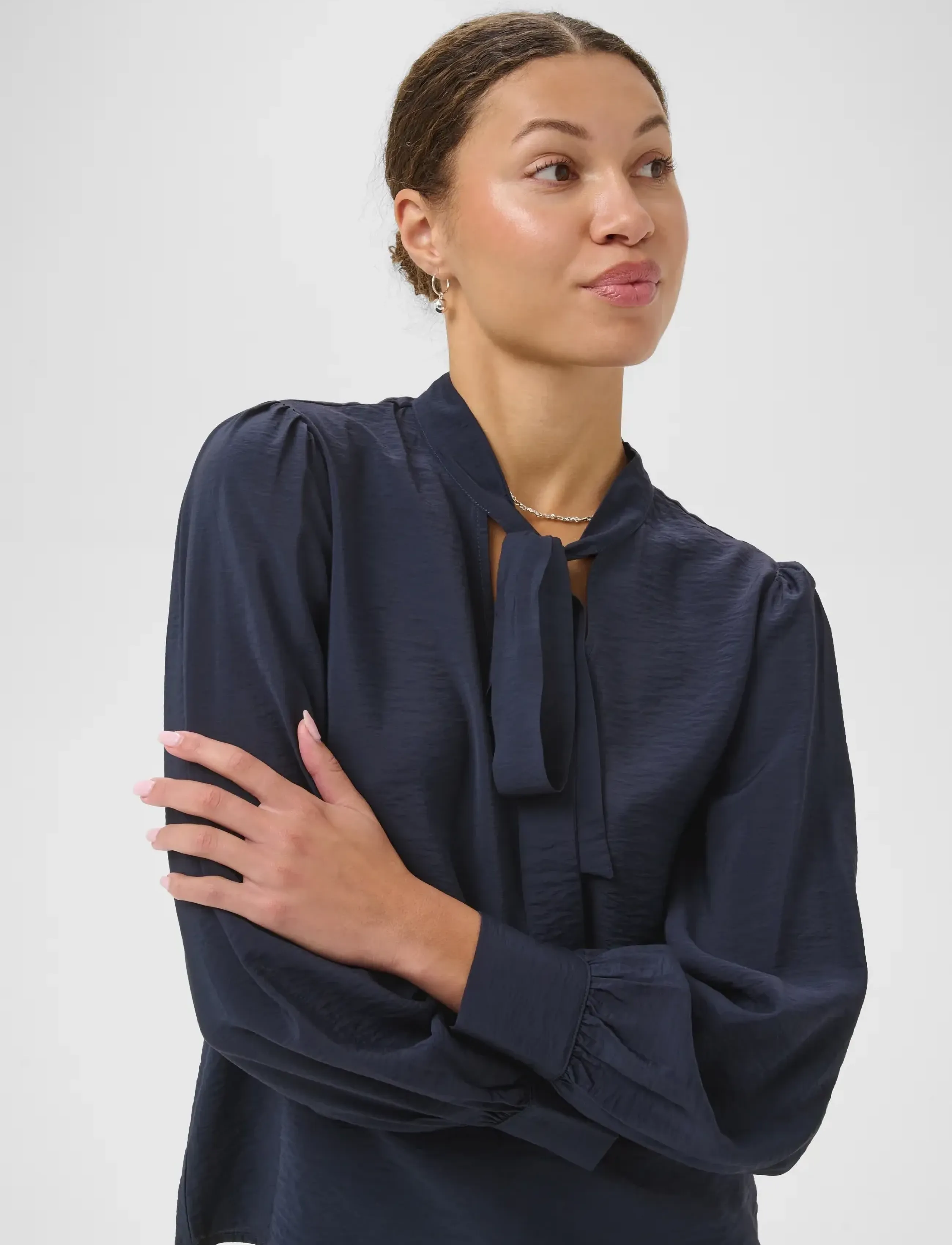 Kaffe - KAmaria Blouse - langärmelige blusen - graphite - 5