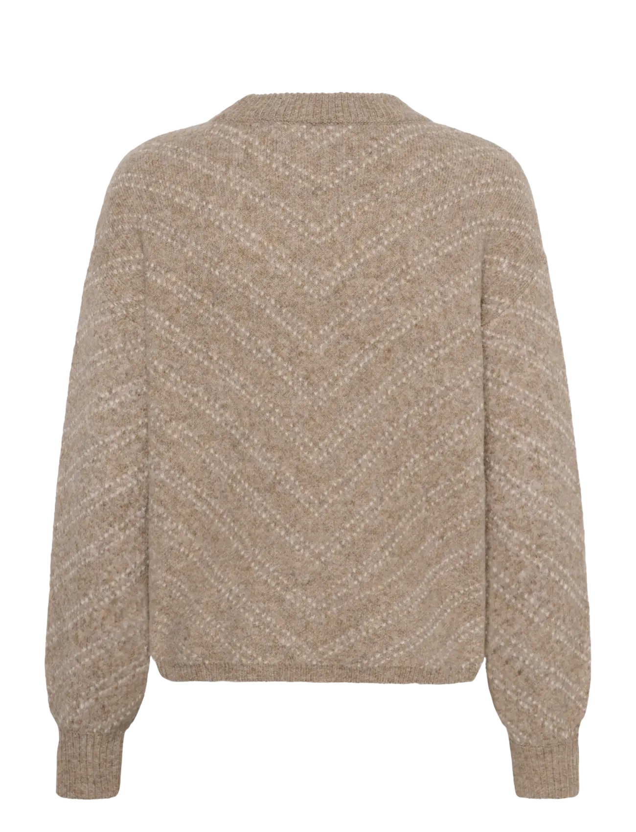 Kaffe - KAhillery Pullover - pullover - desert taupe m./chalk stripe - 1