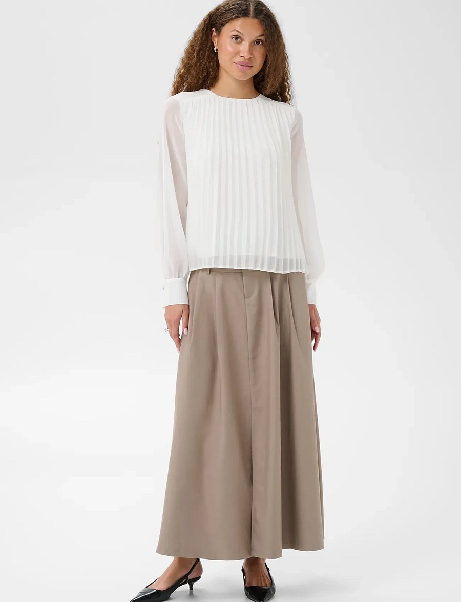 Kaffe - KAeloise Blouse - long sleeved blouses - chalk - 3
