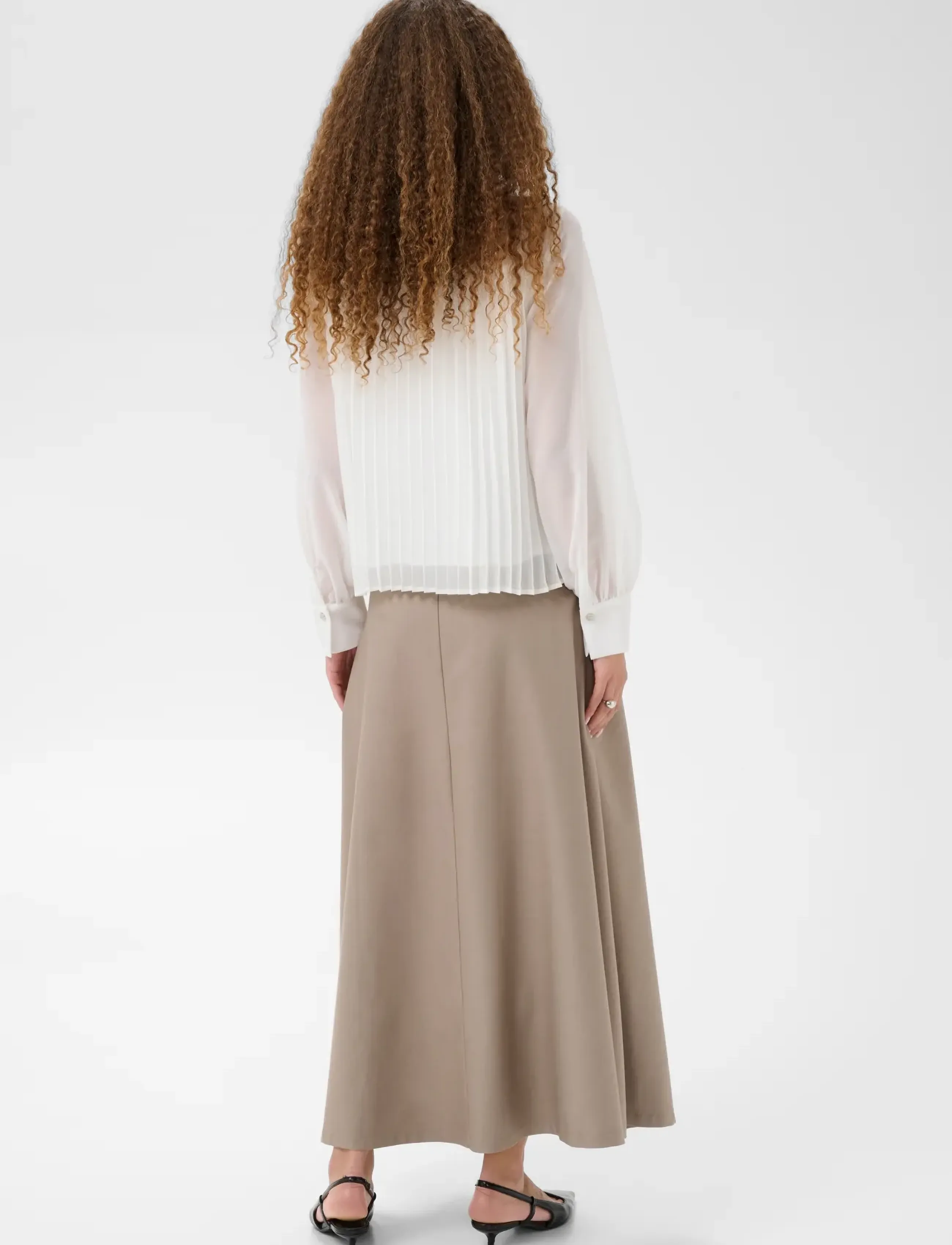 Kaffe - KAeloise Blouse - long sleeved blouses - chalk - 4