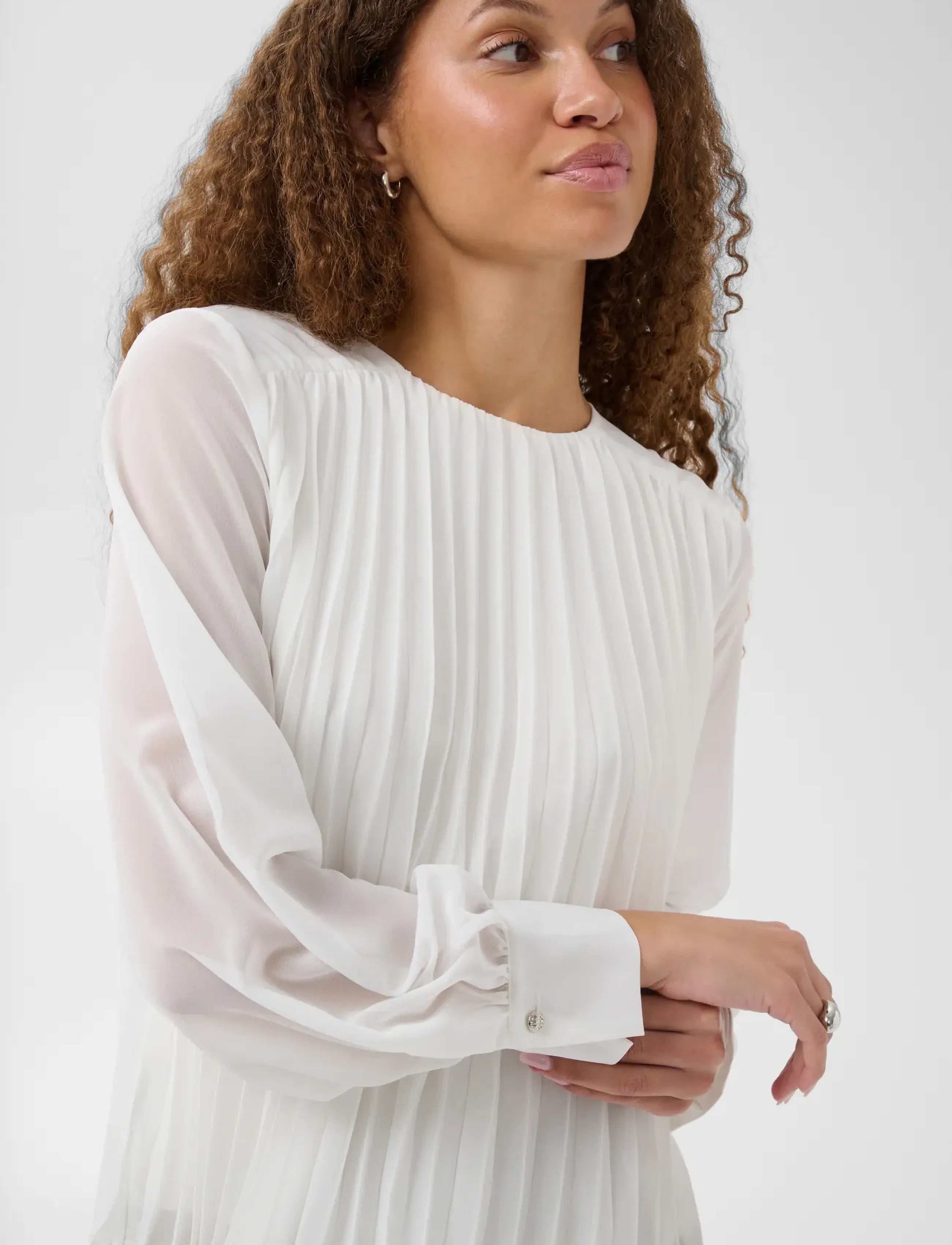 Kaffe - KAeloise Blouse - long sleeved blouses - chalk - 5