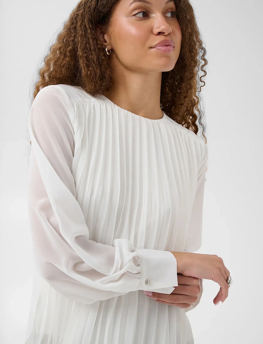 Kaffe - KAeloise Blouse - long sleeved blouses - chalk - 5