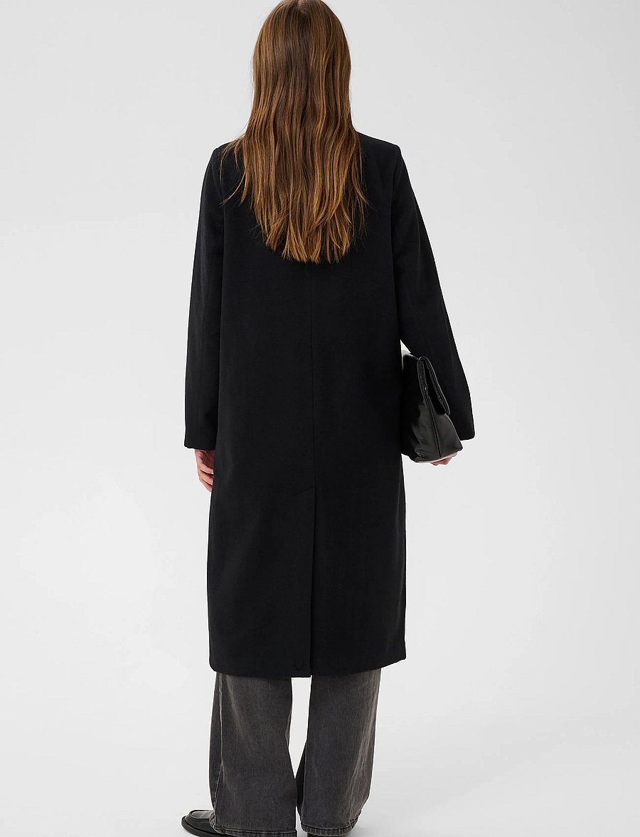 Kaffe - KAfanny Button Coat - winter jackets - black deep - 3
