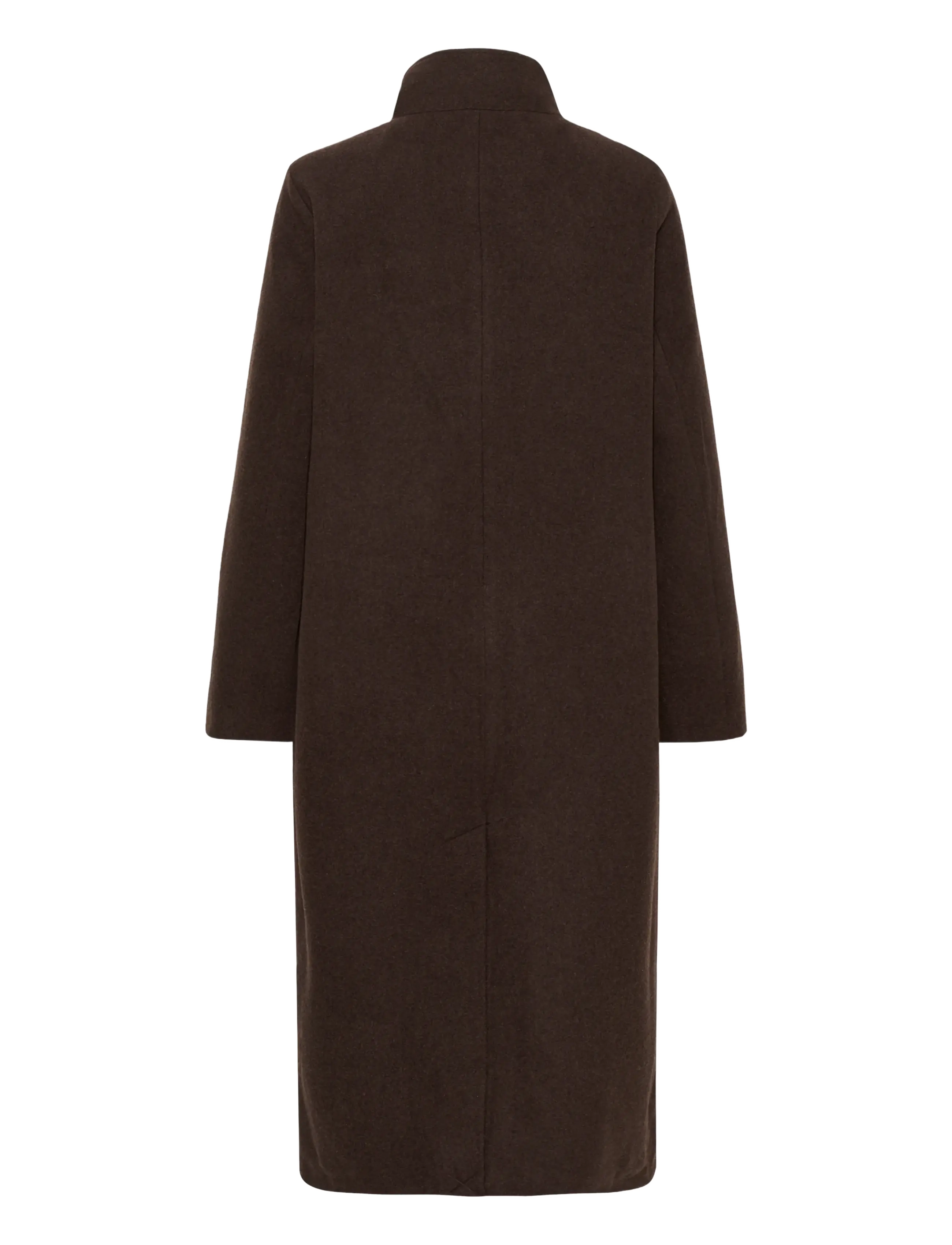 Kaffe - KAfanny Button Coat - winter jackets - chocolate brown - 1