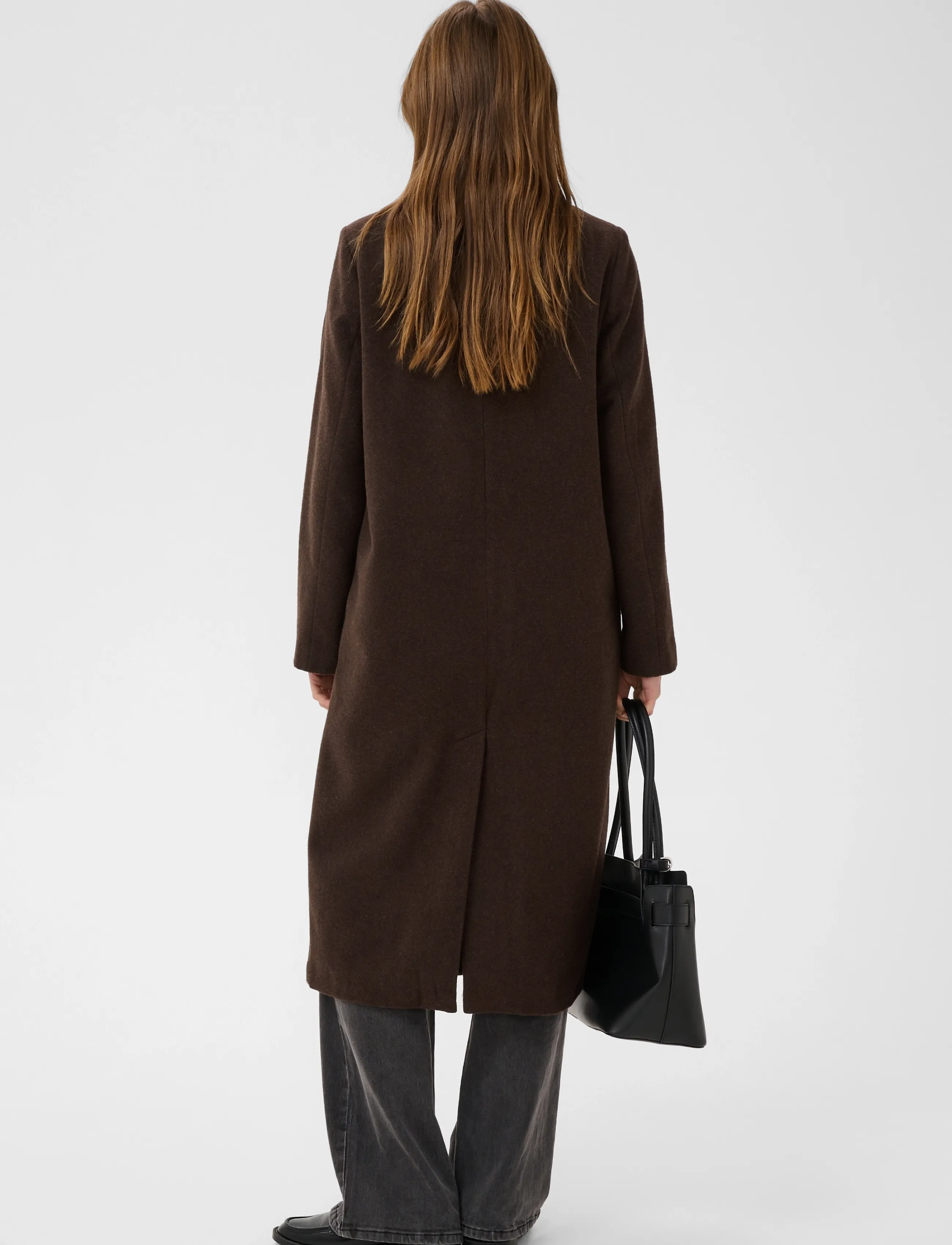 Kaffe - KAfanny Button Coat - winter jackets - chocolate brown - 3