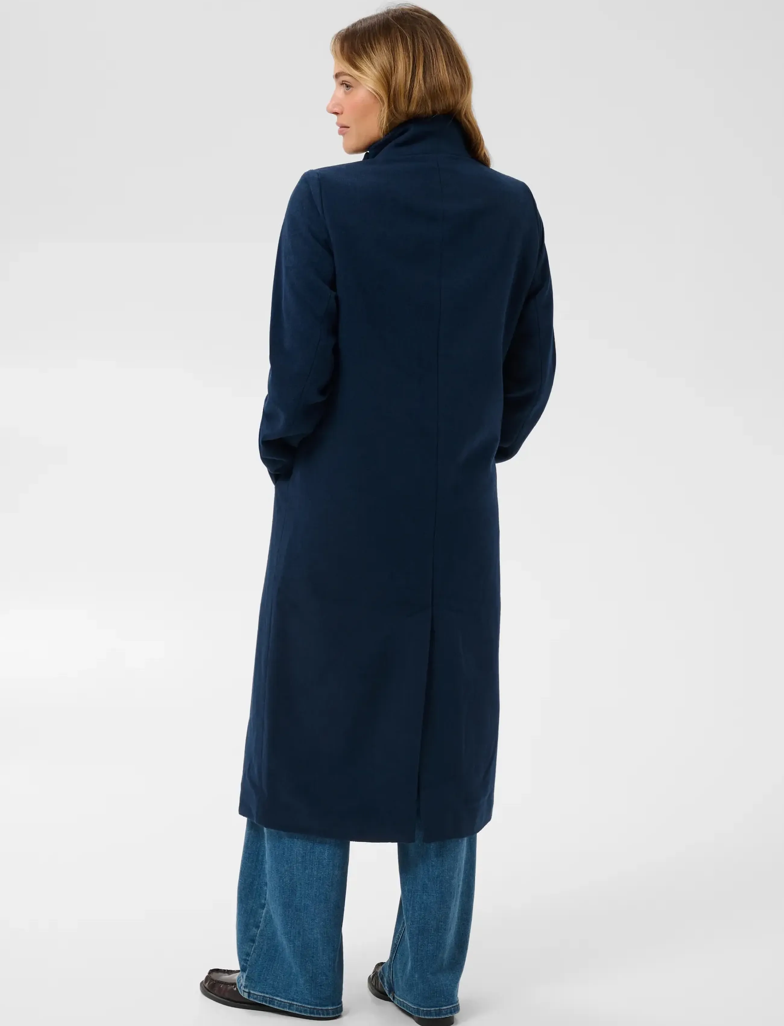 Kaffe - KAfanny Button Coat - vinterjakker - midnight marine - 3