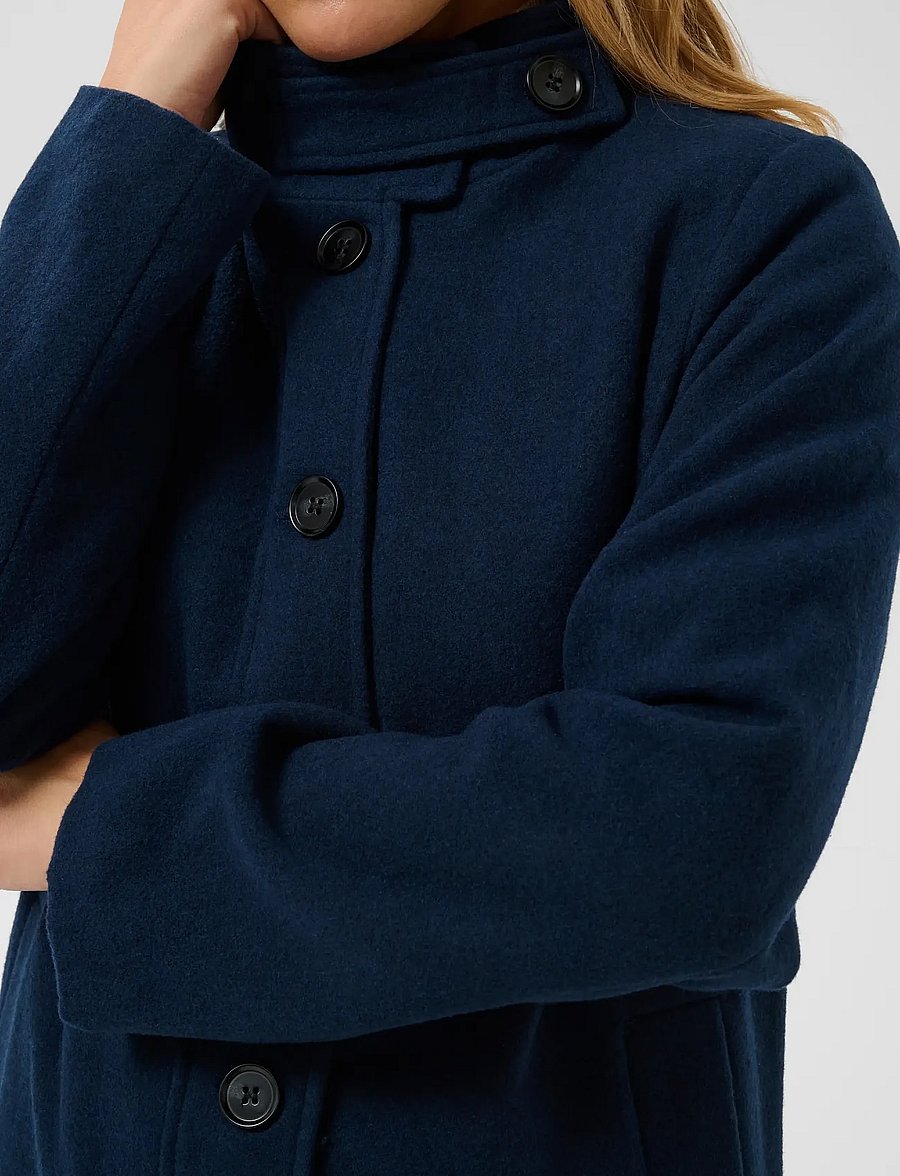 Kaffe - KAfanny Button Coat - vinterjakker - midnight marine - 5