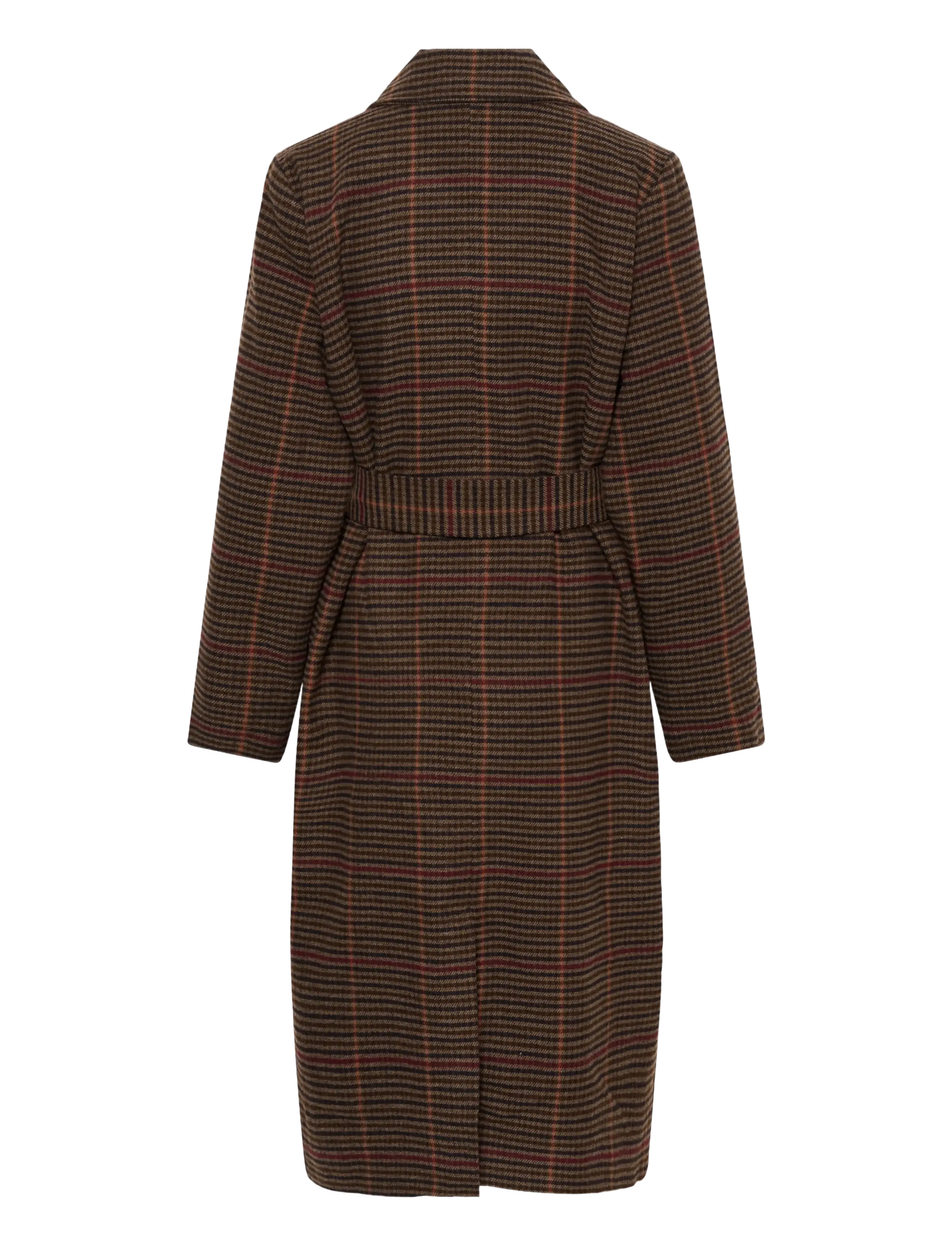 Kaffe - KAfanni Checked Coat - brown/multi check - 1