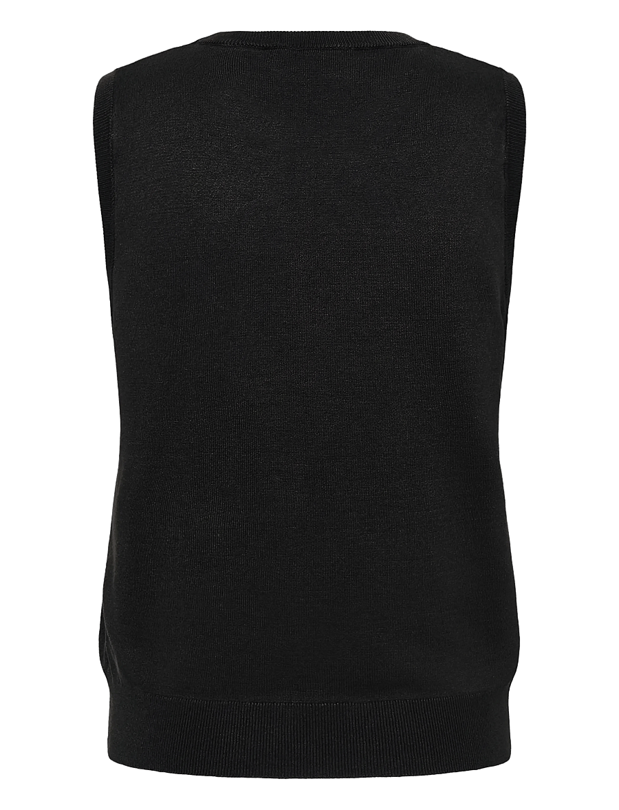 Kaffe - KAlizza Knit Slipover - strickwesten - black deep - 1